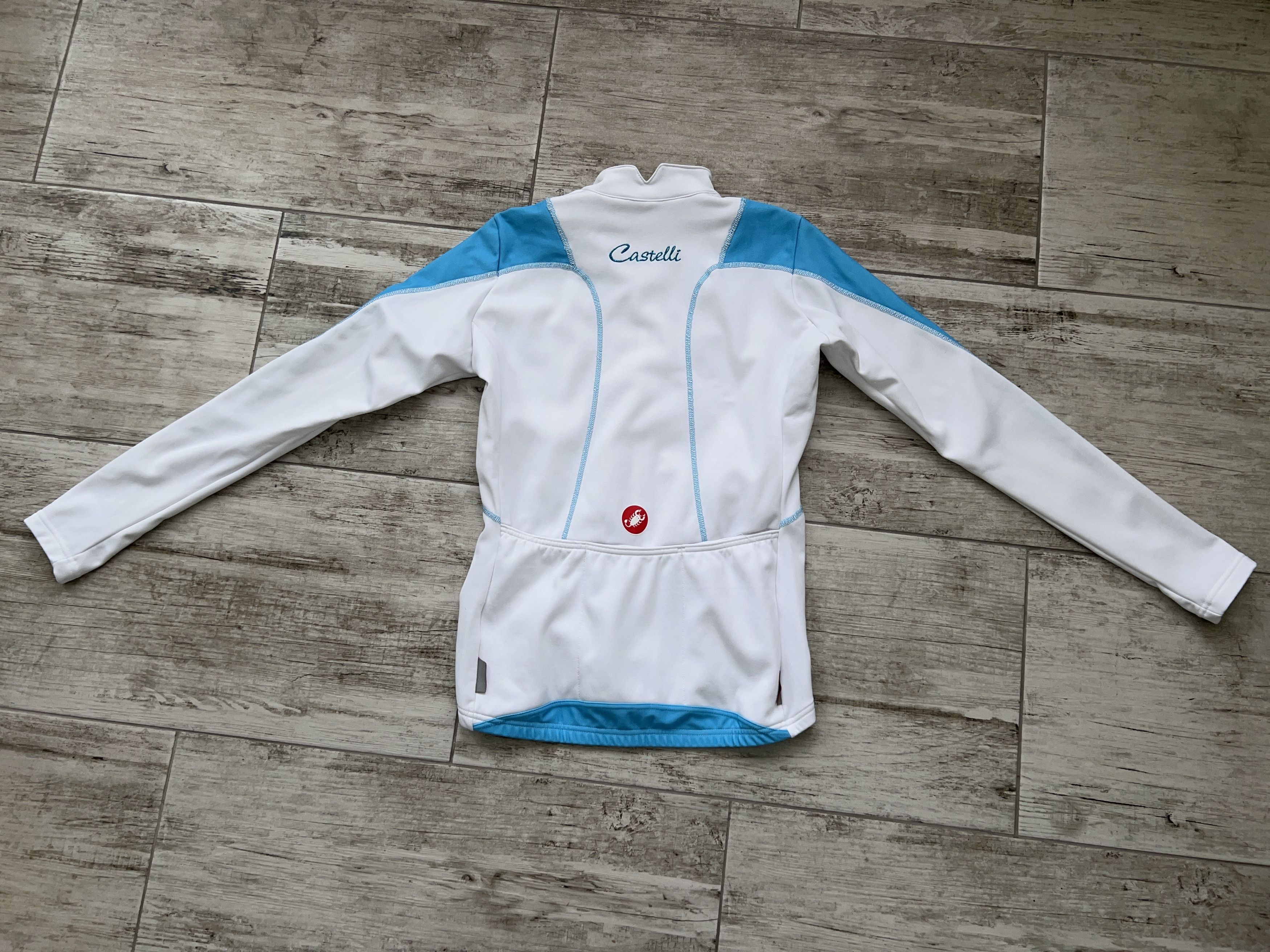 Other Castelli Cycling Fleece Jacket White Full Zip Sweater Size M Size M / US 6-8 / IT 42-44 - 11 Thumbnail