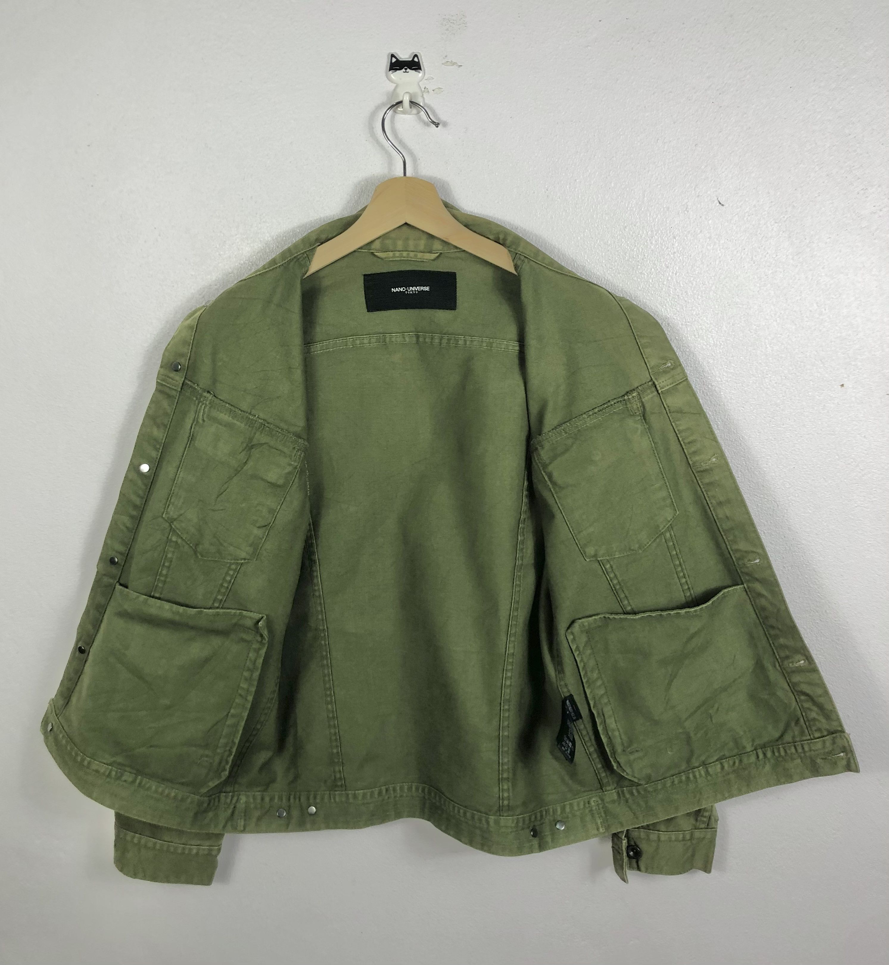 NANO universe Rare Nano Universe Japan Denim Military Button Jacket Size US M / EU 48-50 / 2 - 9 Thumbnail