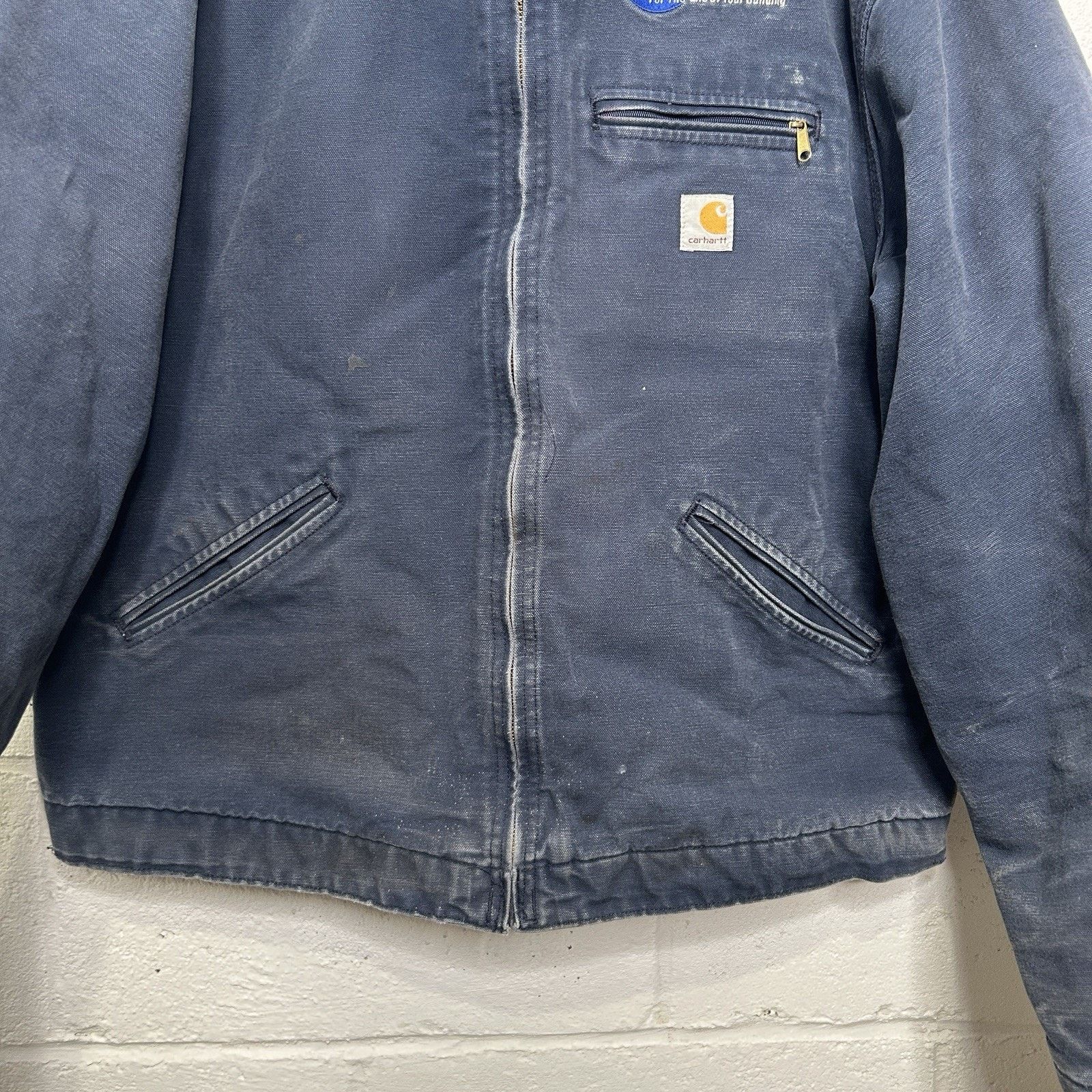 Carhartt Vintage Carhartt Blanket-Lined Detroit Jacket “Navy” J01 NVY Size US L / EU 52-54 / 3 - 4 Thumbnail