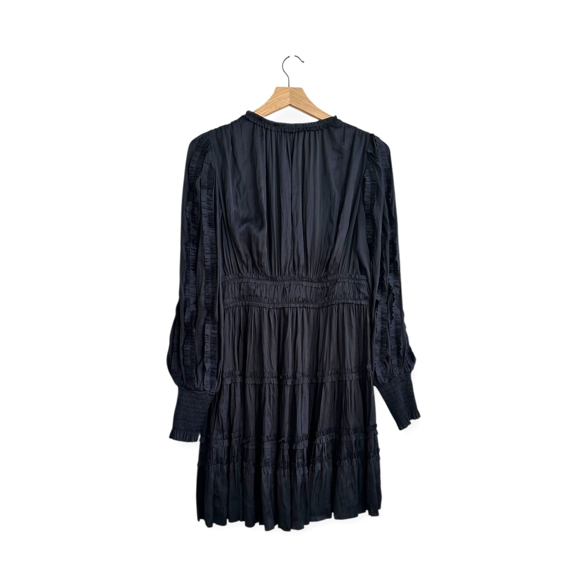 Ulla Johnson Ulla Johnson Gemma Plissé Mini Dress Midnight, Size 84NWT Size S / US 4 / IT 40 - 2 Thumbnail