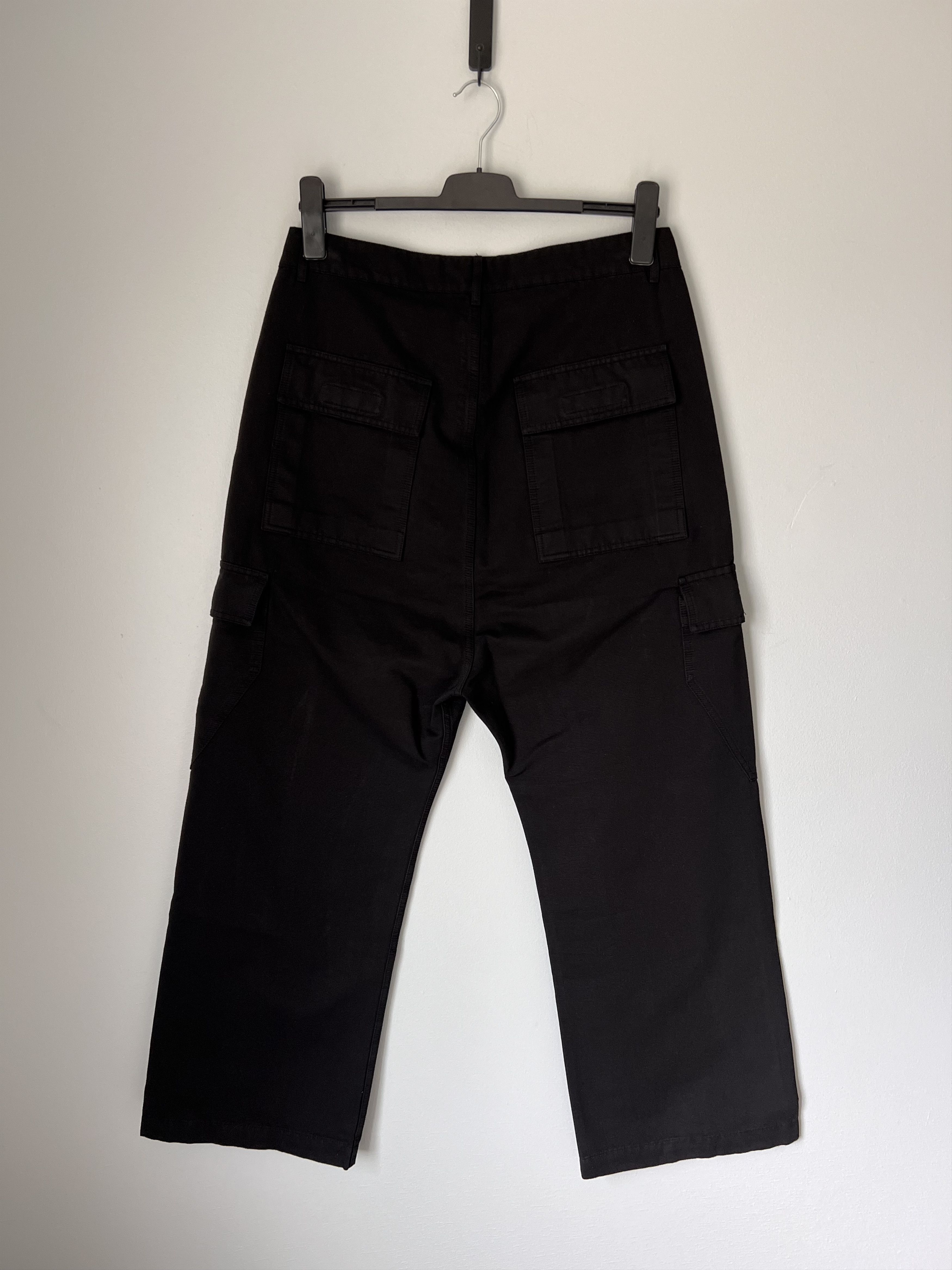 Rick Owens Drkshdw Rick Owens DRKSHDW Cargo Trousers in Black Size US 37 - 4 Thumbnail