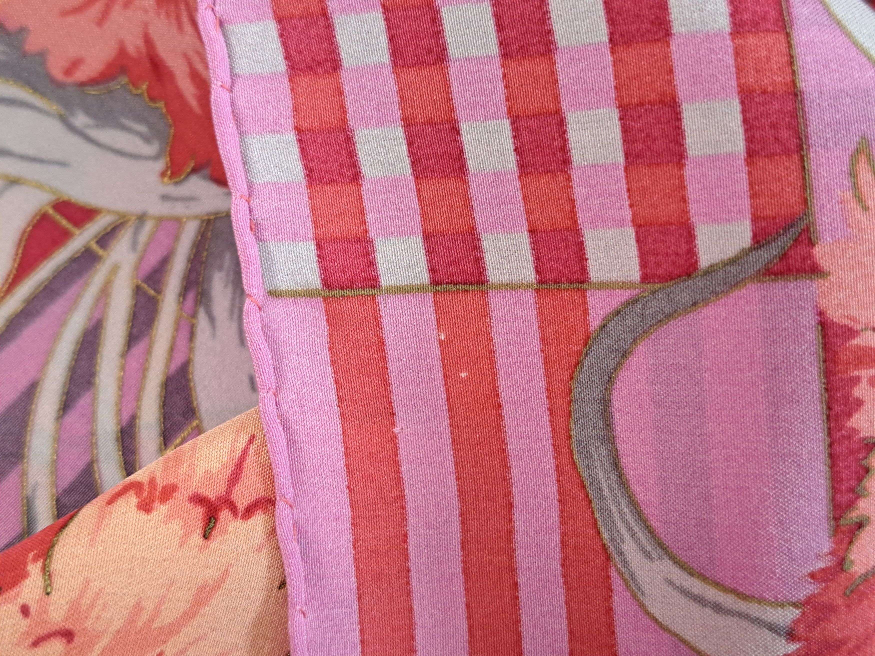 Vintage Vintage Falconetto floral/check silk scarf. Size ONE SIZE - 11 Thumbnail