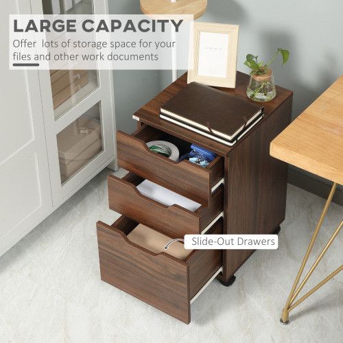 Designer × Homemade HOMCOM 3 Drawer Office Storage Cabinet, Under Desk Cabinet w Size US L / EU 52-54 / 3 - 4 Thumbnail