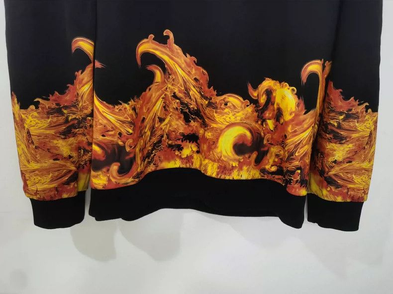 Givenchy Givenchy Flame Hooded Sweatshirt Size US S / EU 44-46 / 1 - 3 Thumbnail