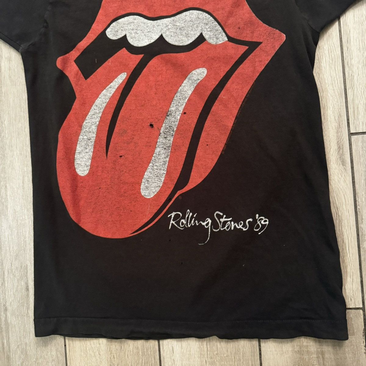 Band Tees × Nike × Stussy Crazy Vintage 1989 Distressed Rolling Stones Band Tour Tee Size M / US 6-8 / IT 42-44 - 15 Thumbnail