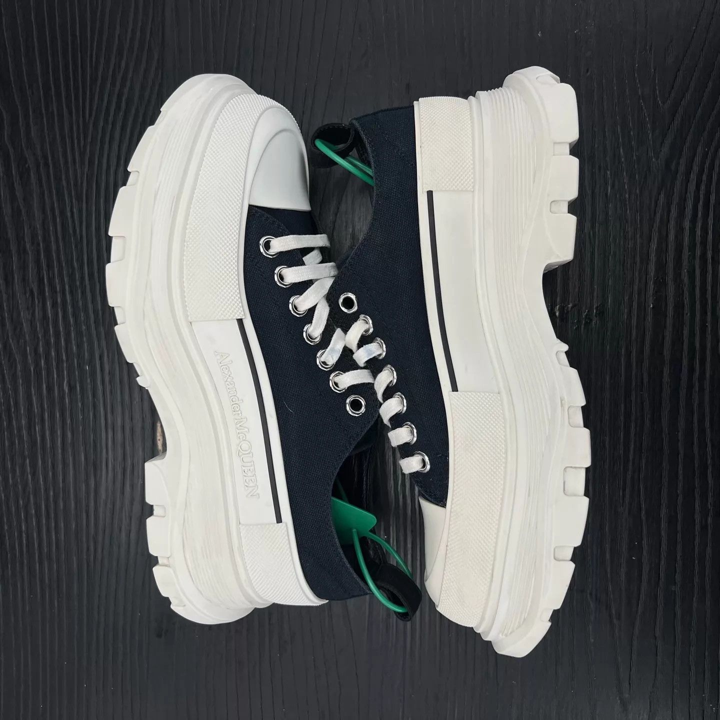 Alexander McQueen McQ Black & White Martin Boots Size 40.5 Size US 7.5 / EU 40-41 - 3 Thumbnail