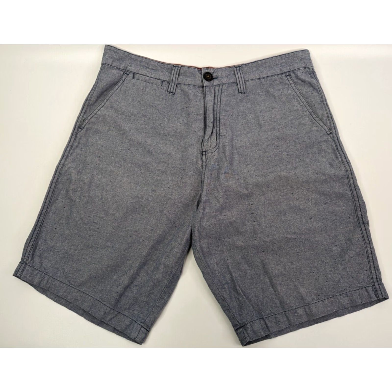 Quiksilver Quicksilver Shorts Blue Chino Flat Front Casual Surf Men 32x10" Size US 32 / EU 48 - 2 Thumbnail