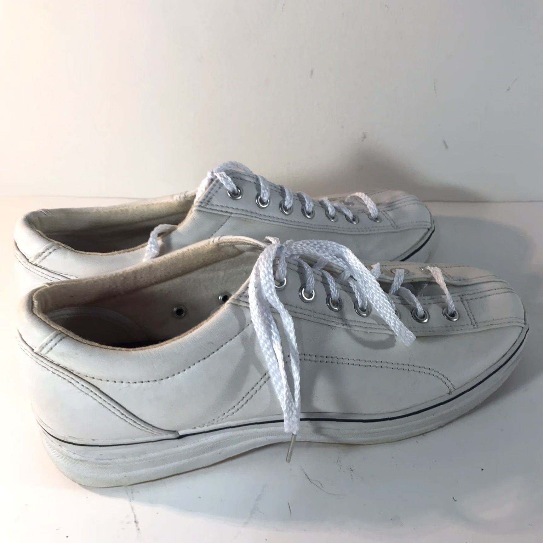 Keds Keds White Leather Sneakers Womens Size 8.5 Lace-Up Athletic Classic Size US 8.5 / IT 38.5 - 4 Thumbnail