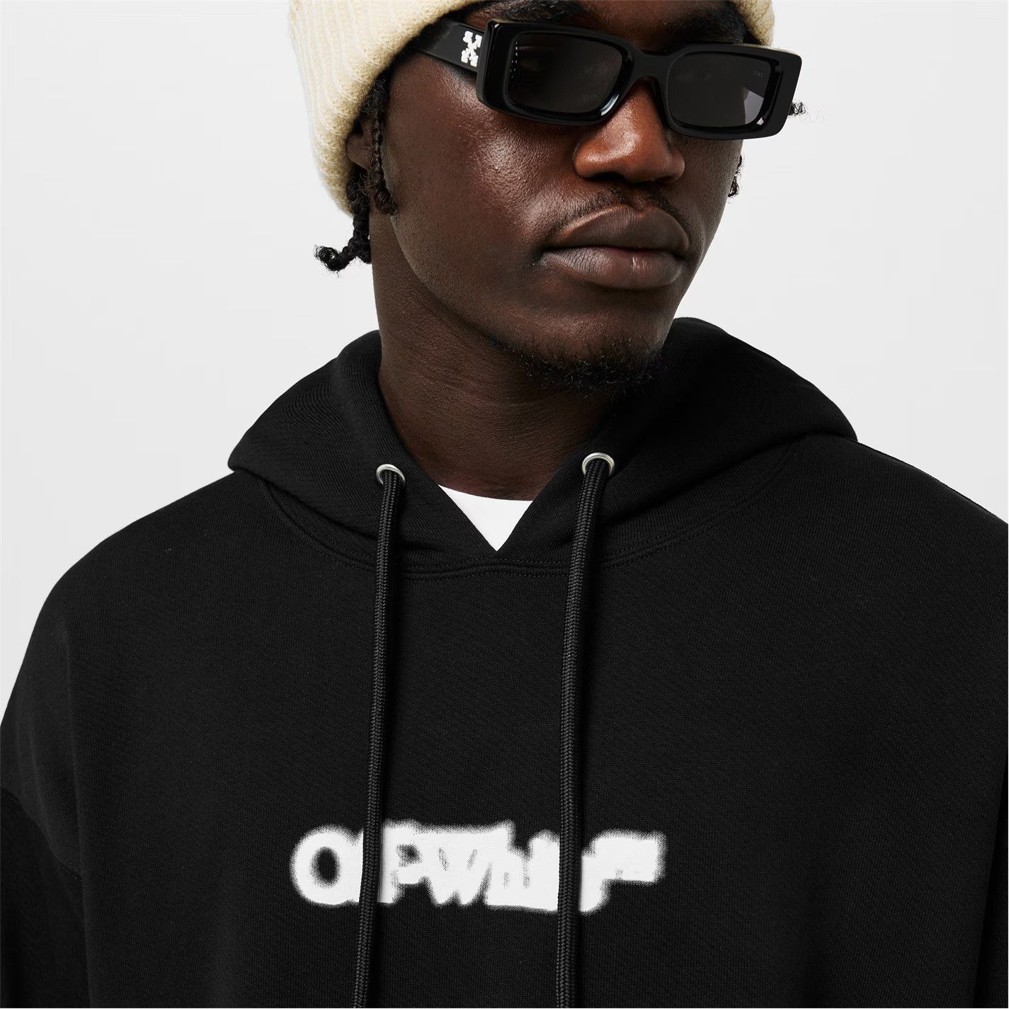 Off-White o1g2r1mq0226 Skate Pull Over Hoodie In Black Size US XXL / EU 58 / 5 - 6 Thumbnail