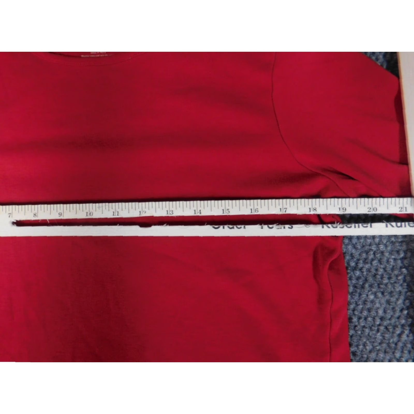 Vintage L.L. Bean Womens Shirt M Red Crew Neck Pullover Casual Blouse Cotton Rayon Button Classic Breathable Womens Regular Size M / US 6-8 / IT 42-44 - 5 Thumbnail