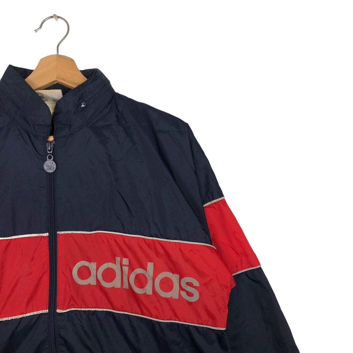 Adidas 🔥90’s Vintage Bomber Jacket Adidas Block Colour Big Logo Size US M / EU 48-50 / 2 - 6 Thumbnail