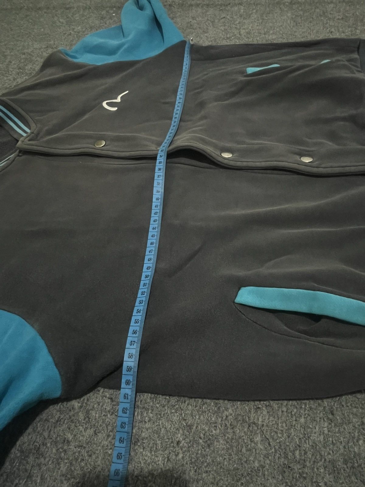 Japanese Brand Evisu Jacket Black Blue Retro Style - Streetwear Size US L / EU 52-54 / 3 - 9 Thumbnail