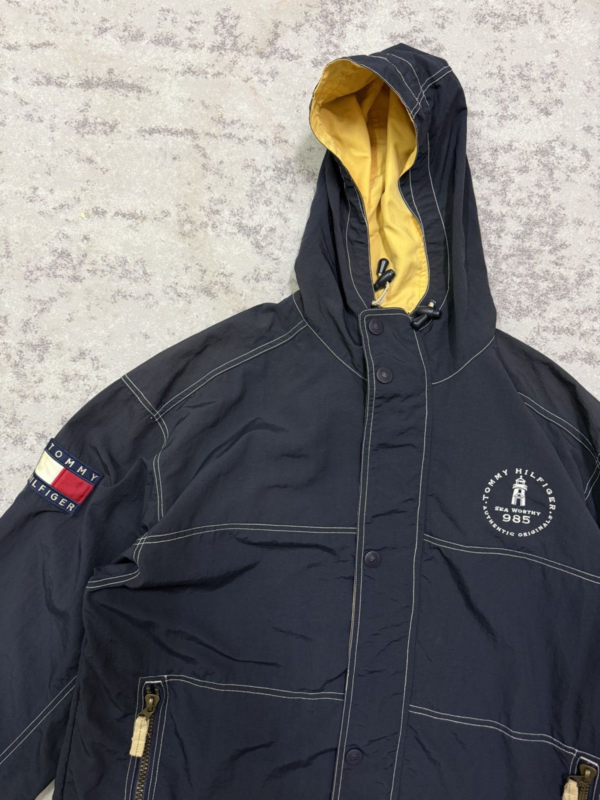 Tommy Hilfiger Vintage Tommy Hilfiger Sailing Gear Windbreaker Jacket Hodie Size US XL / EU 56 / 4 - 6 Thumbnail