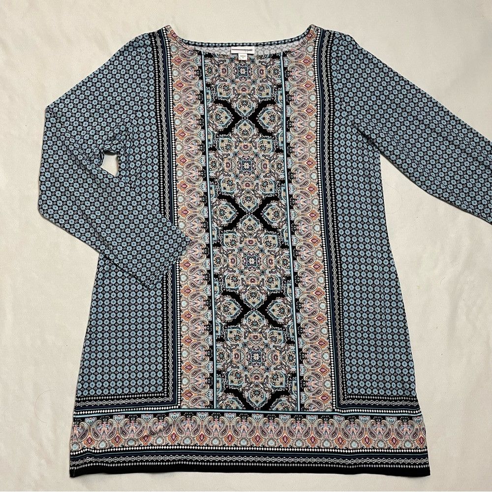J. Jill New J. Jill Damask Paisley Floral Print Long Sleeve Tunic B Size M / US 6-8 / IT 42-44 - 5 Thumbnail
