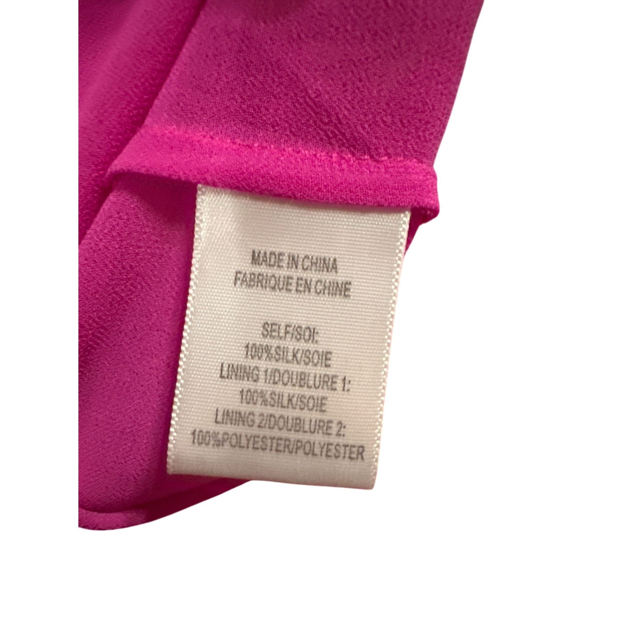 Haute Hippie Haute Hippie Fuchsia Silk & Polyester Asymmetrical Dress $38 Size L / US 10 / IT 46 - 4 Thumbnail