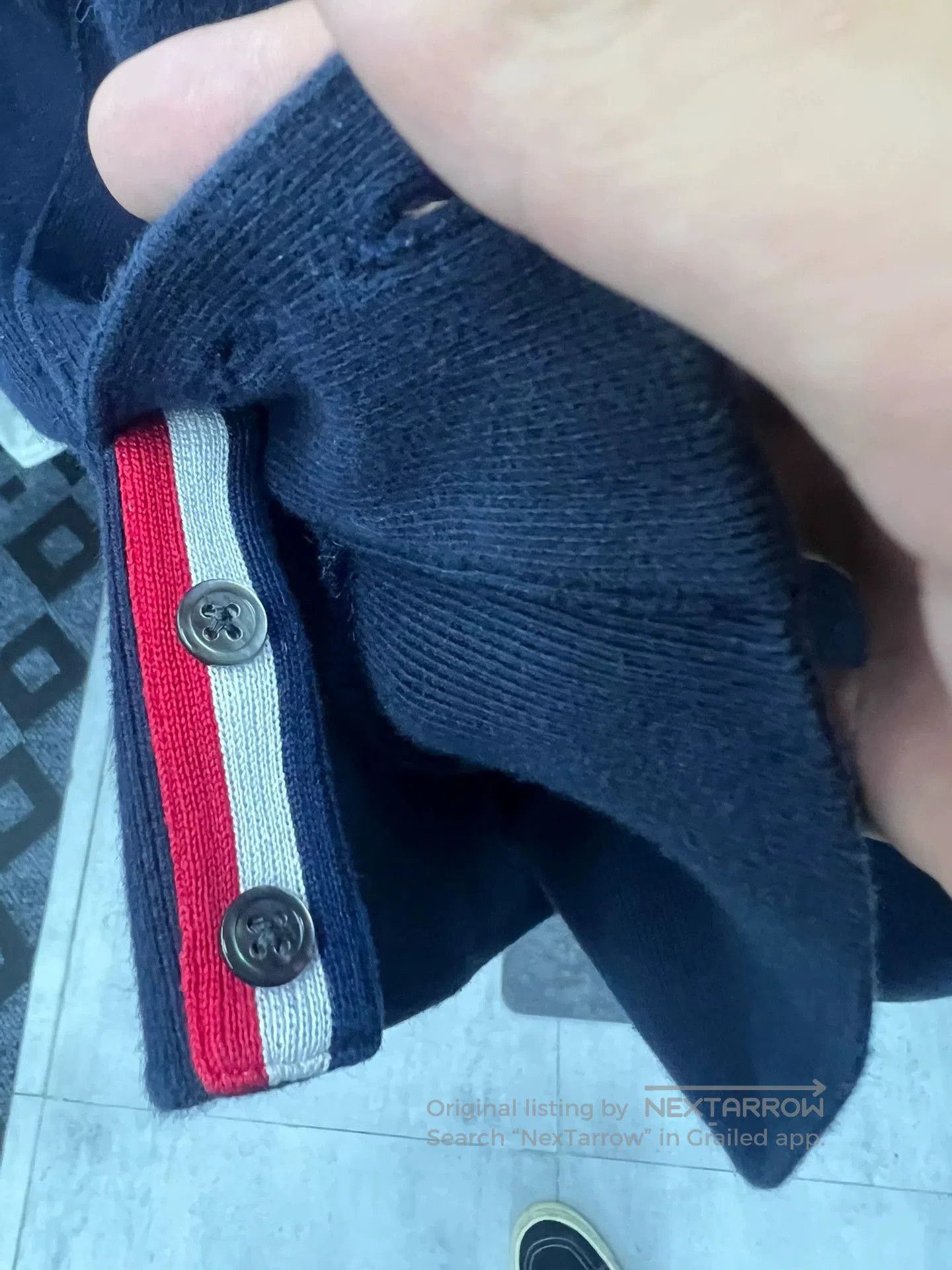 Thom Browne Thom Browne Navy 4-Stripe Sweatshirt. Size US XXL / EU 58 / 5 - 4 Thumbnail