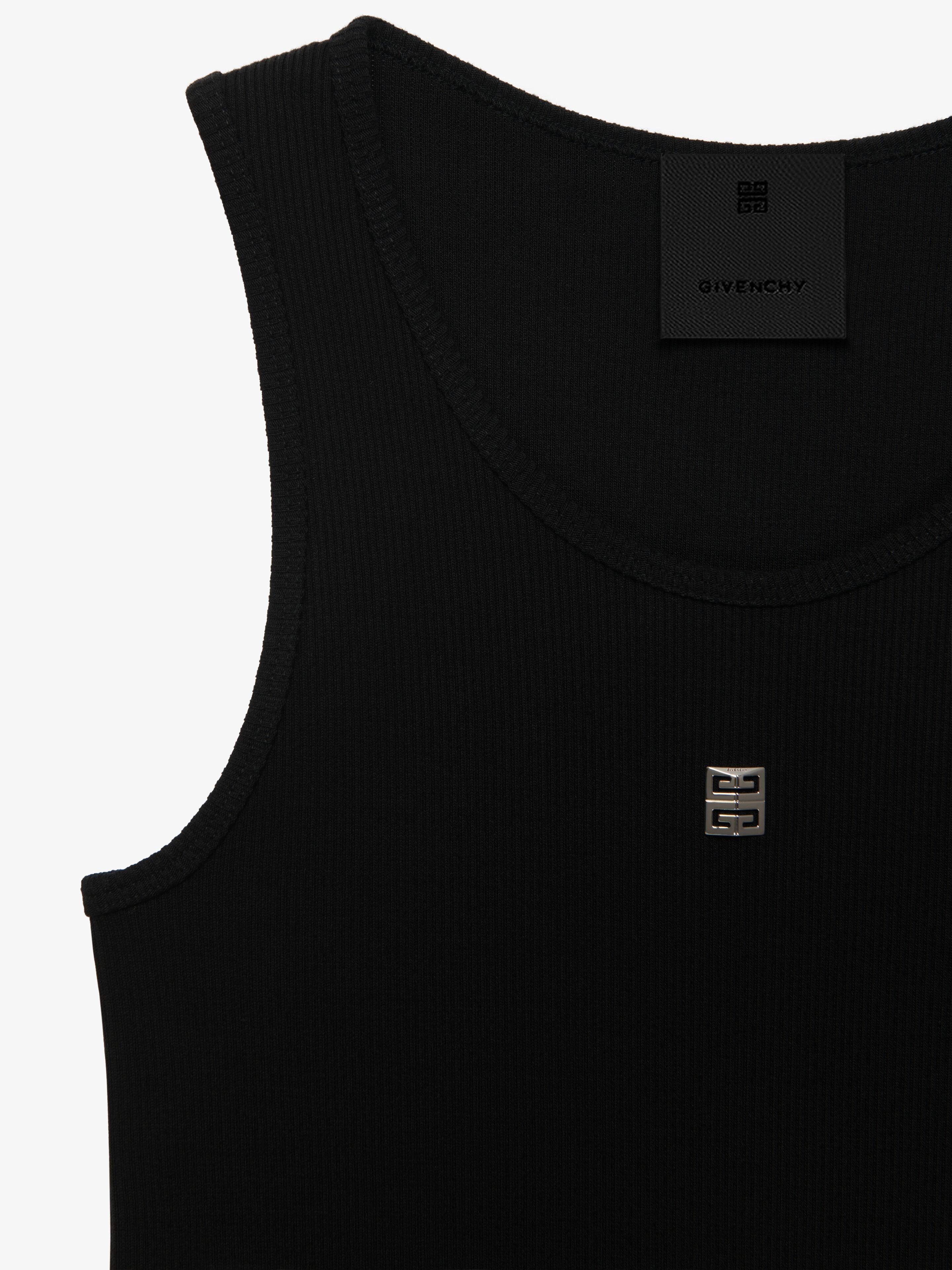 Givenchy o1w1db10326 4G Rib Tank Top in Black Size M / US 6-8 / IT 42-44 - 2 Thumbnail