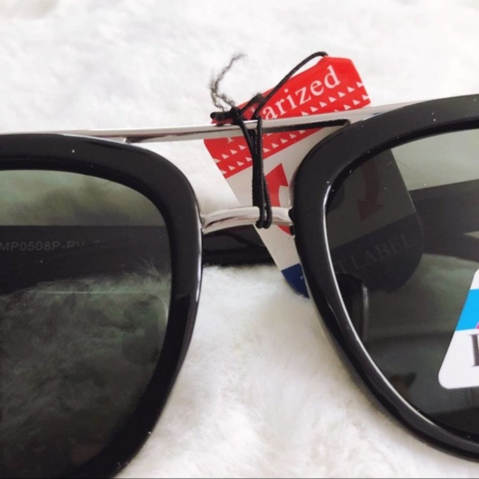 Other Lyle Glossy Black Polarized Sunglasses Size ONE SIZE - 7 Thumbnail