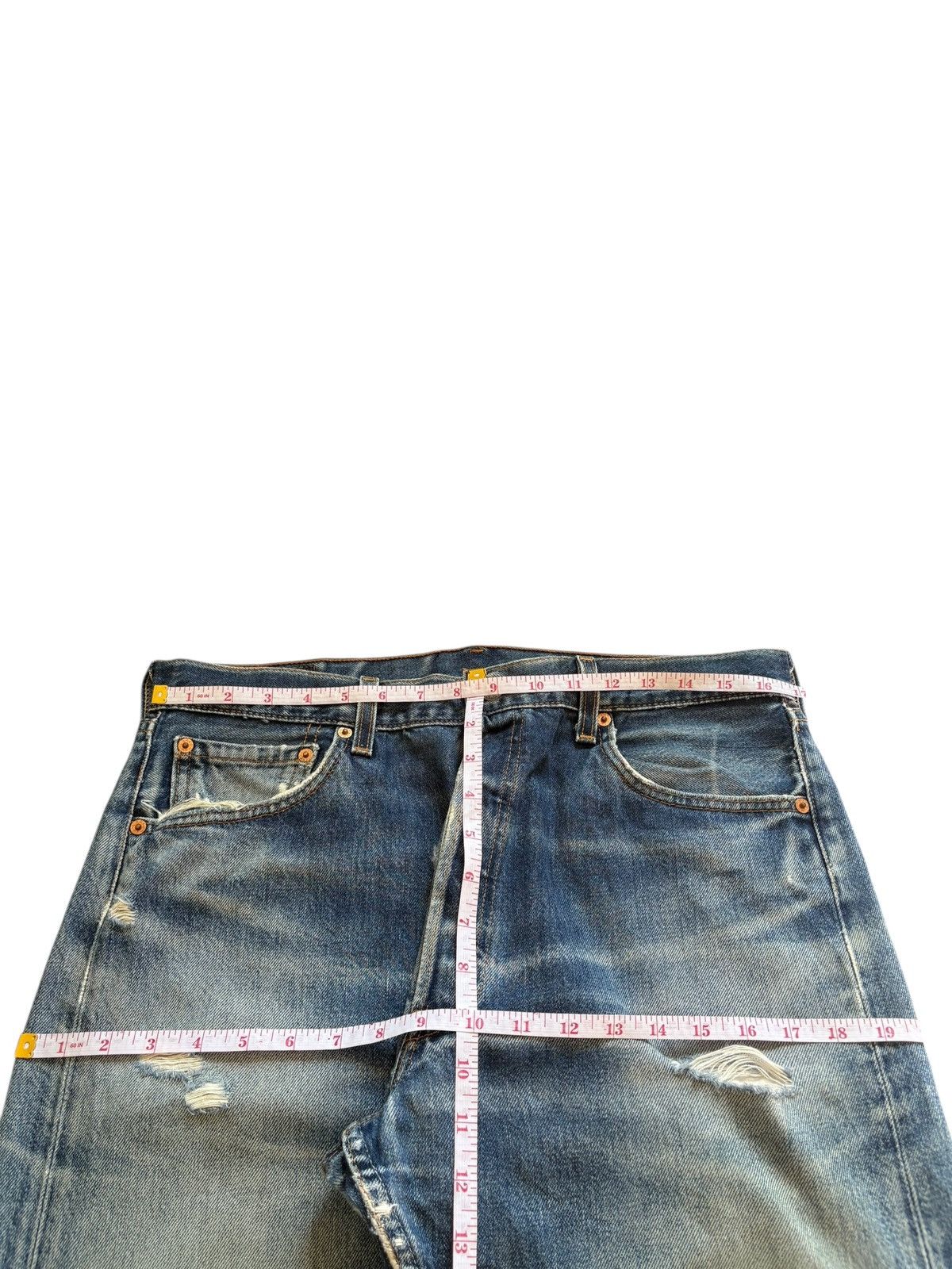 Levi's Vintage 90s Levis 501 Mud Wash Distressed Loose Baggy Jeans Size US 38 / EU 54 - 13 Thumbnail