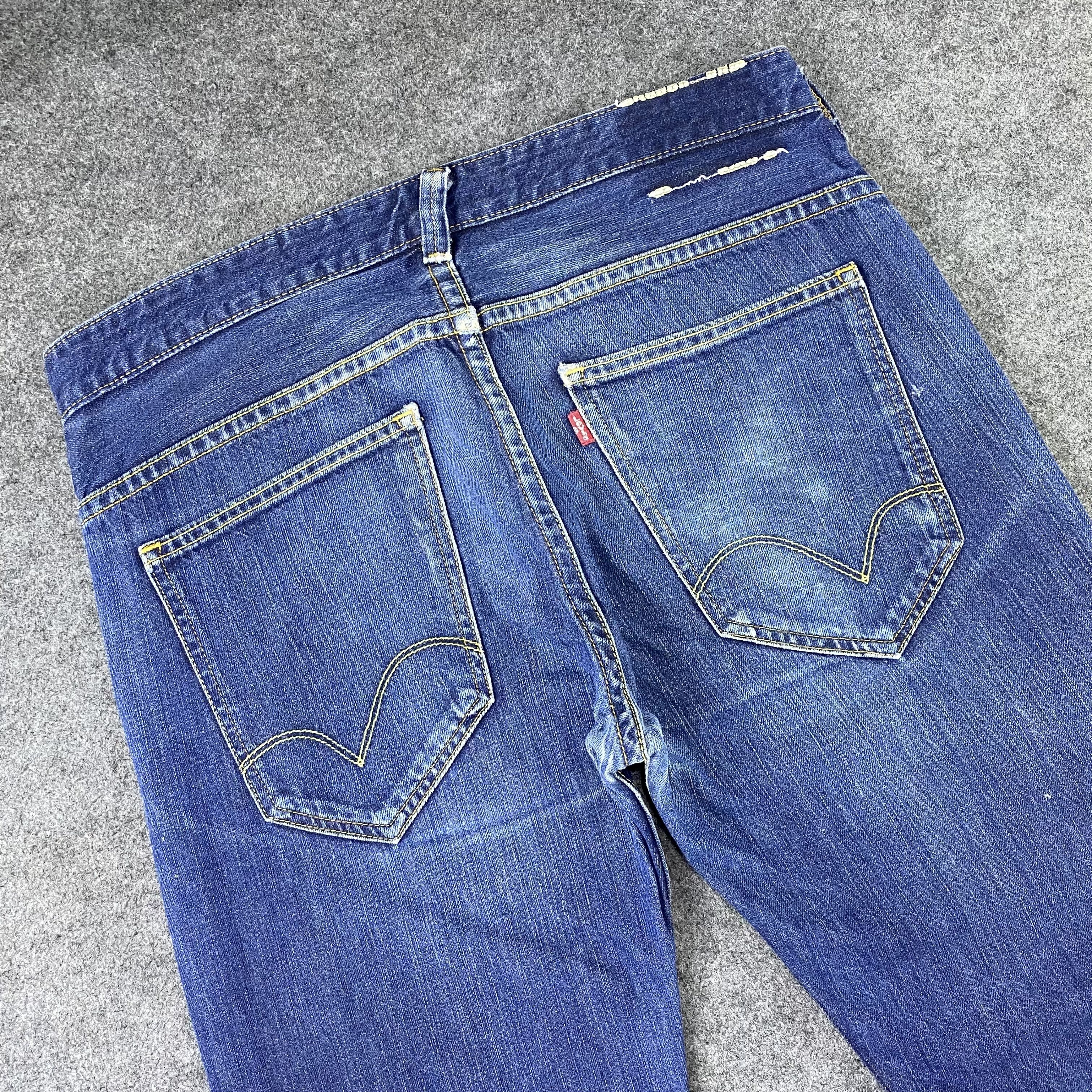Jean × Levi's × Vintage Vintage Levis Distressed Wash Jeans-J1143 Size US 36 / EU 52 - 8 Thumbnail