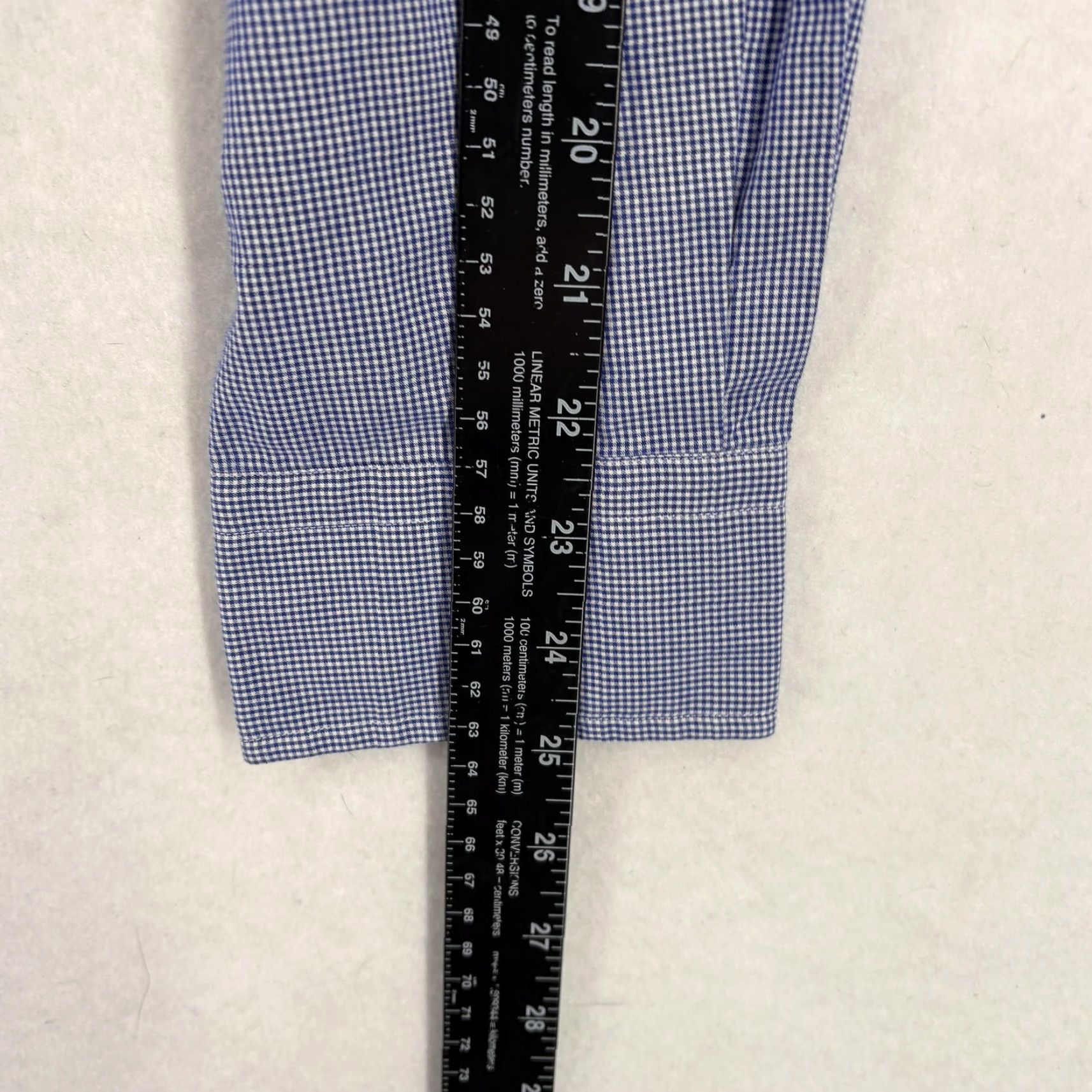 Polo Ralph Lauren Polo Ralph Lauren Andrew Shirt Mens L Blue Check Button Front Cotton Size US L / EU 52-54 / 3 - 7 Thumbnail