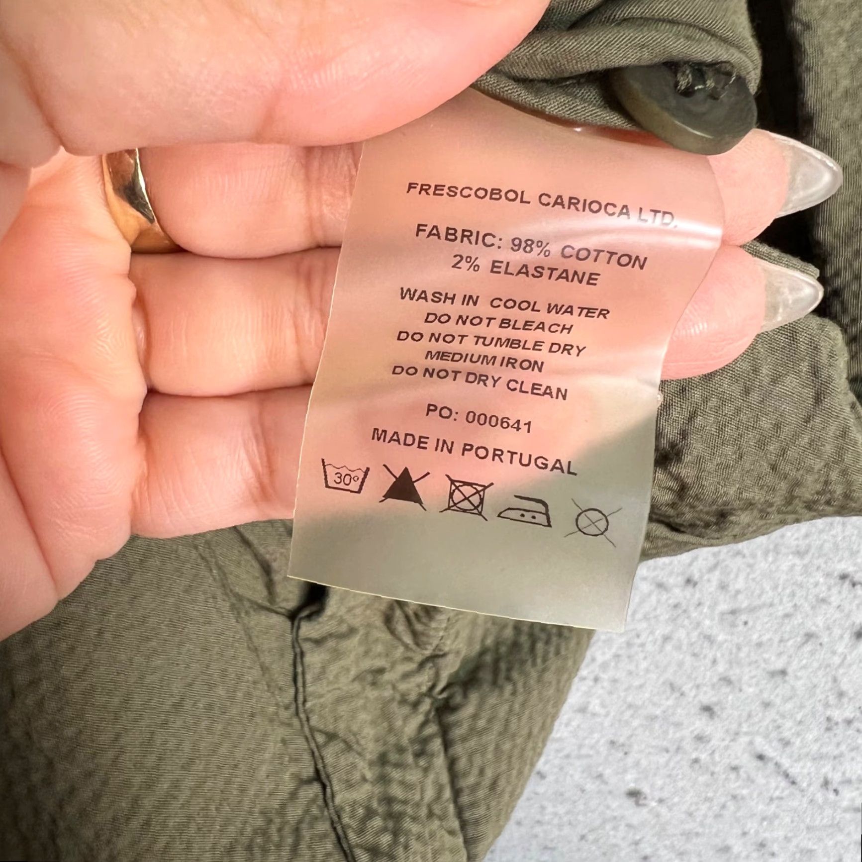 Frescobol Carioca Frescobol Carioca Women’s Chino Pants Size 34 Olive Green Cotton Blend Tapered Casual Size 24" / US 00 / IT 34 - 4 Thumbnail