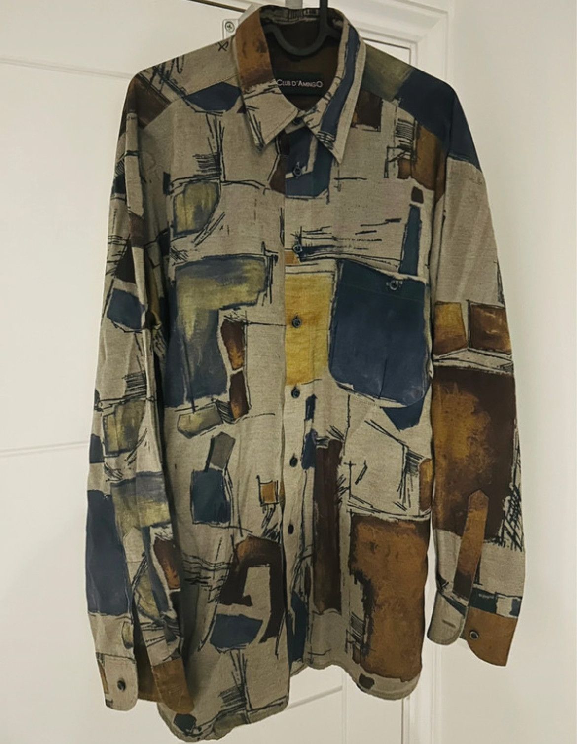 Other Club D’Amingo Men’s Grey Medium Longsleeve Shirt Vintage Size US M / EU 48-50 / 2 - 1 Thumbnail