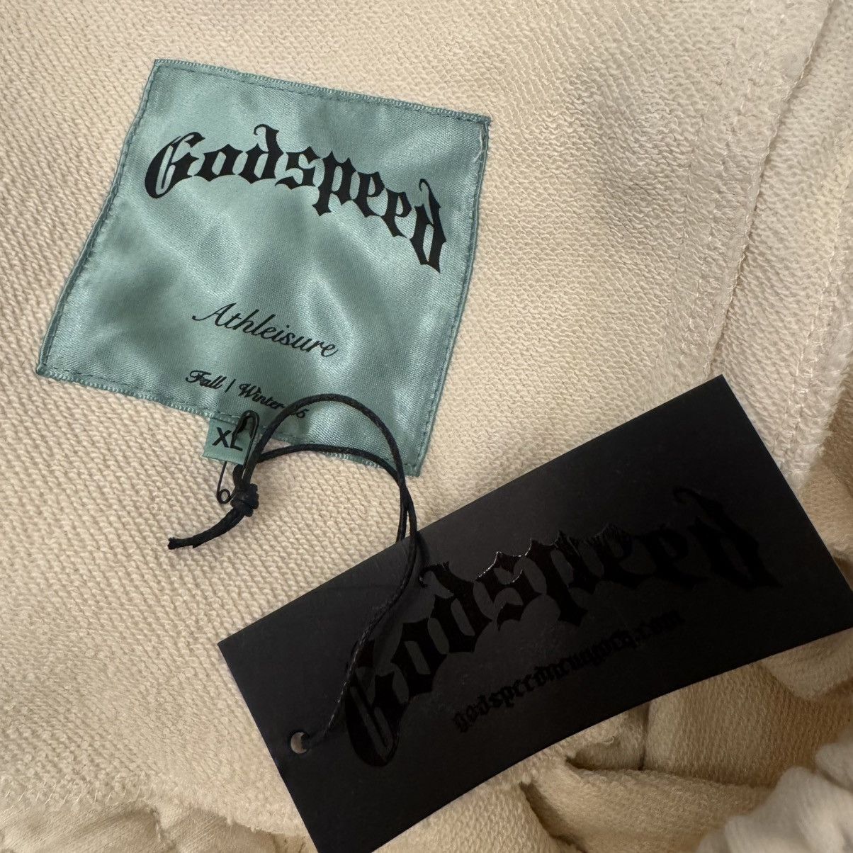 Godspeed Godspeed OG Logo Sweatpants Double Bone Size US 36 / EU 52 - 6 Thumbnail