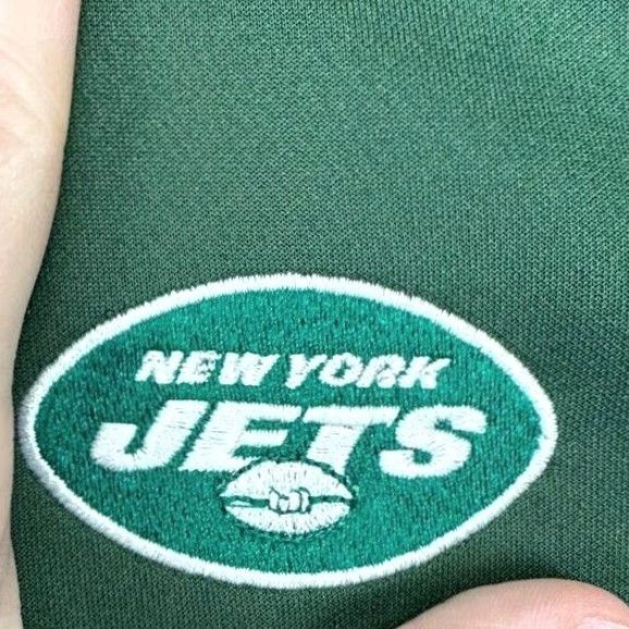 Vintage VINTAGE? No. New York Jets Clique Sweatshirt Mens Medium Green Pullover Football Zipper Knit Mock? Size US M / EU 48-50 / 2 - 7 Thumbnail