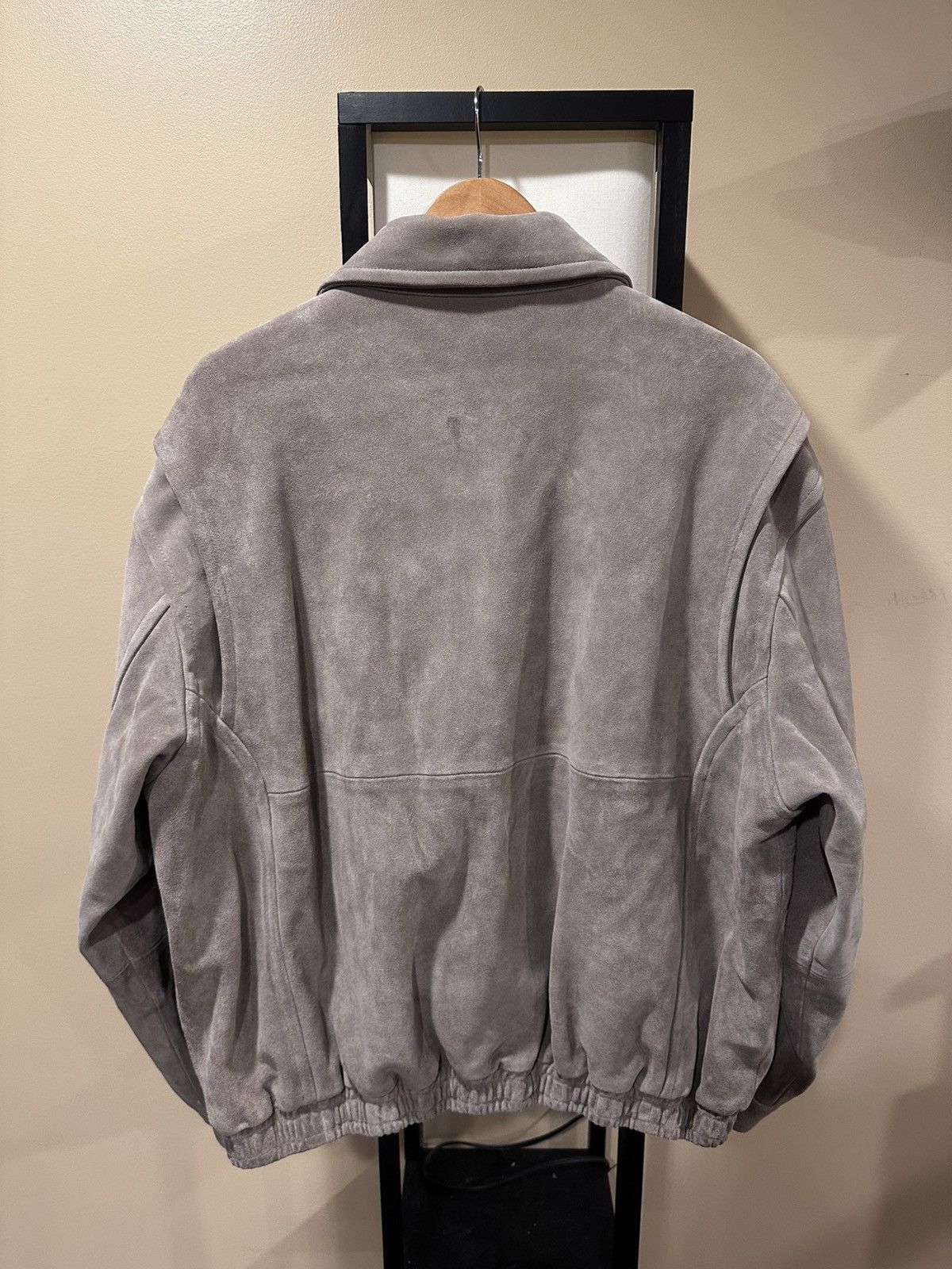 The Row The Row Ronan Suede Calfskin Leather Biege Bomber Jacket Size US M / EU 48-50 / 2 - 4 Thumbnail