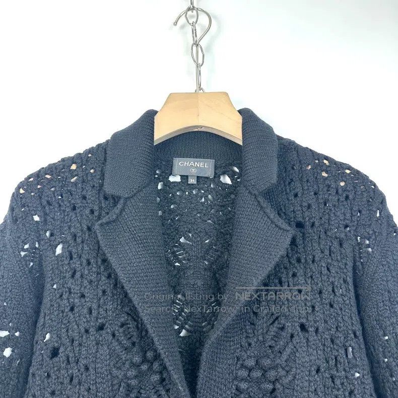 Chanel Chanel Black knitted hollow coat Size XXS / US 00 / IT 34 - 3 Thumbnail