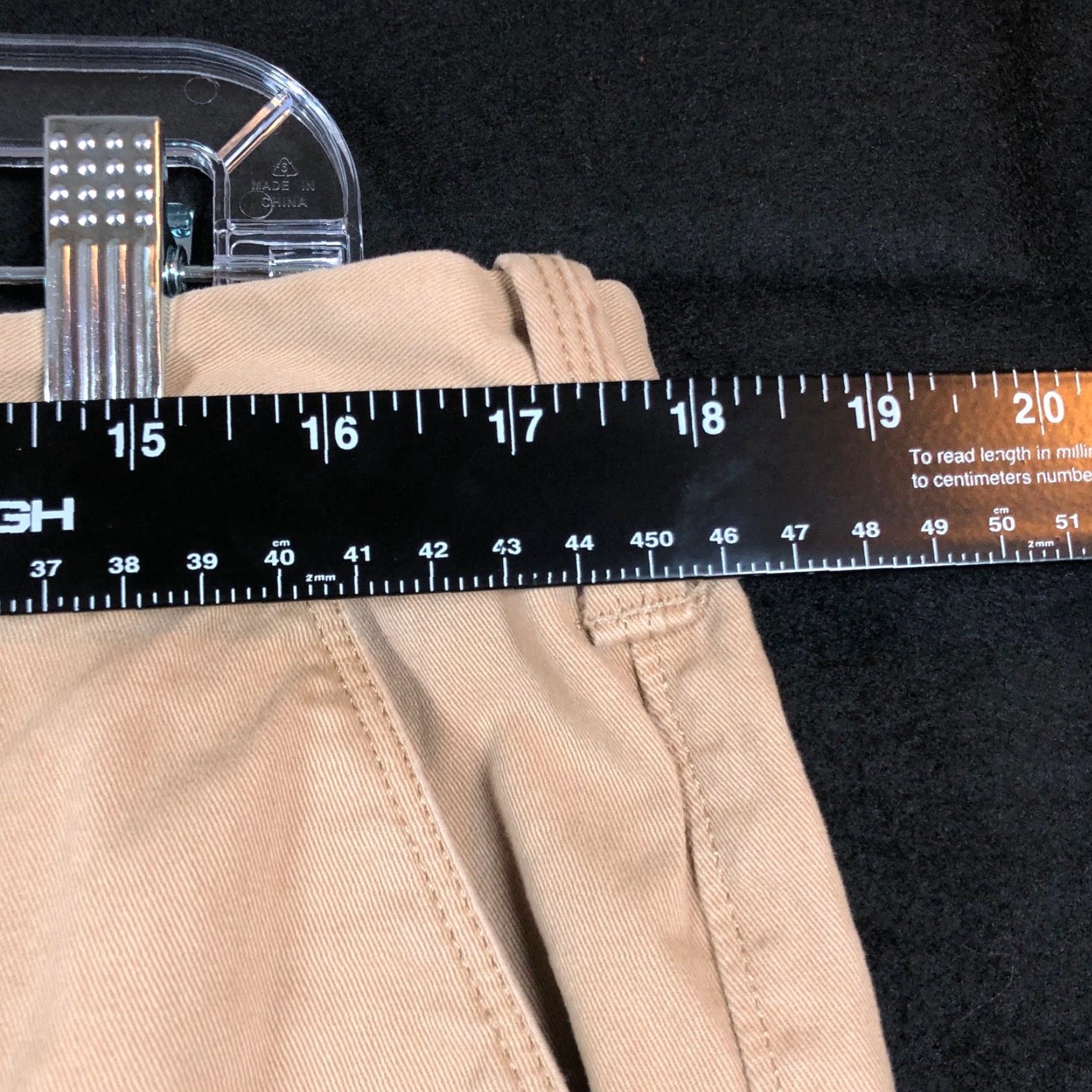 Express Express Pants Tan Mid Rise Slim Fit 36x32 Chino Men Regular Flat Front 100% Cotton Size US 36 / EU 52 - 6 Thumbnail