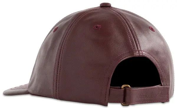 Aime Leon Dore o1mle0925 Size: OS / Leather Baseball Hat / Cap in Burgundy Size ONE SIZE - 2 Thumbnail