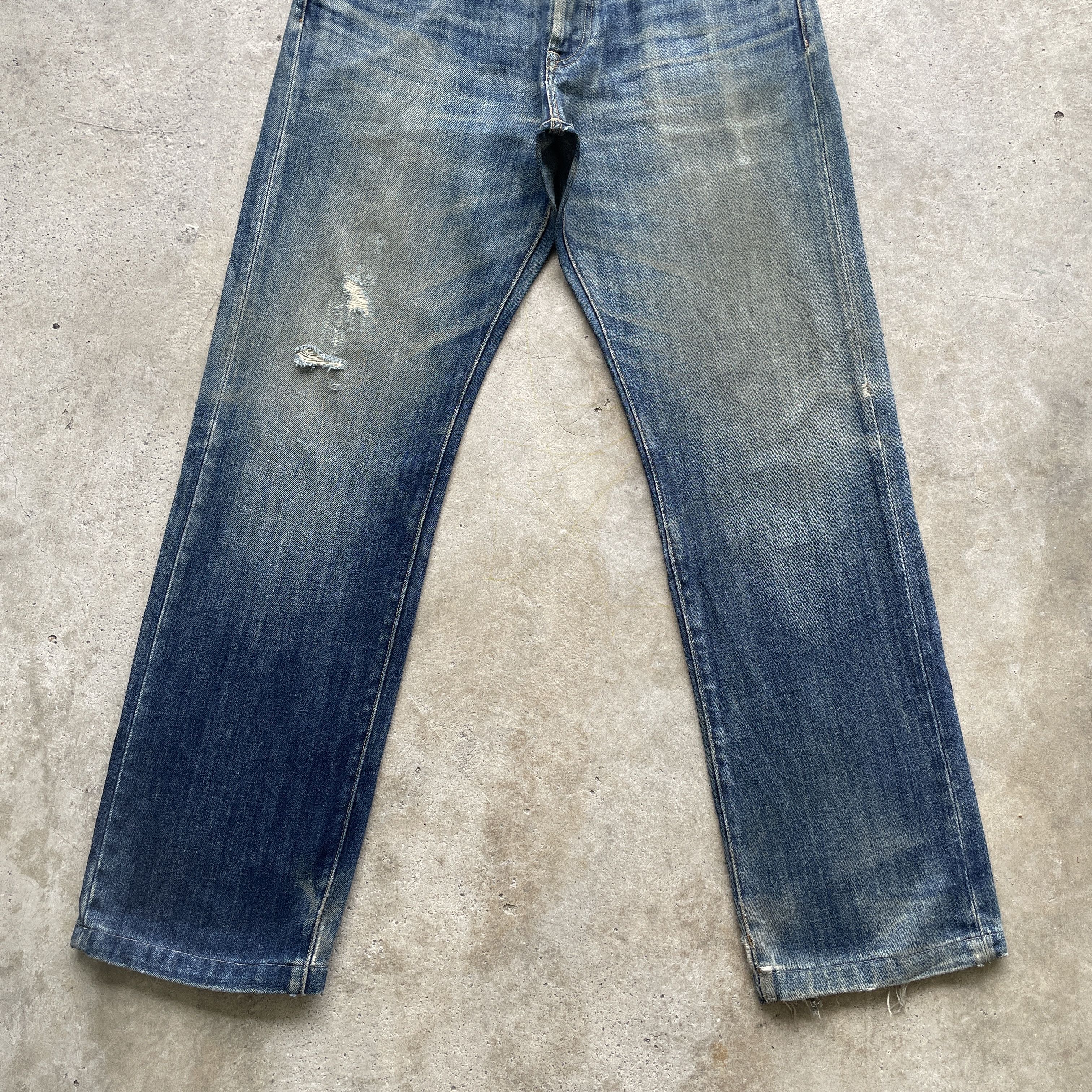 Japanese Brand W32 VINTAGE JAPANESE MUDWASH JEANS FADED PANTS DISTRESSED Size US 32 / EU 48 - 4 Thumbnail