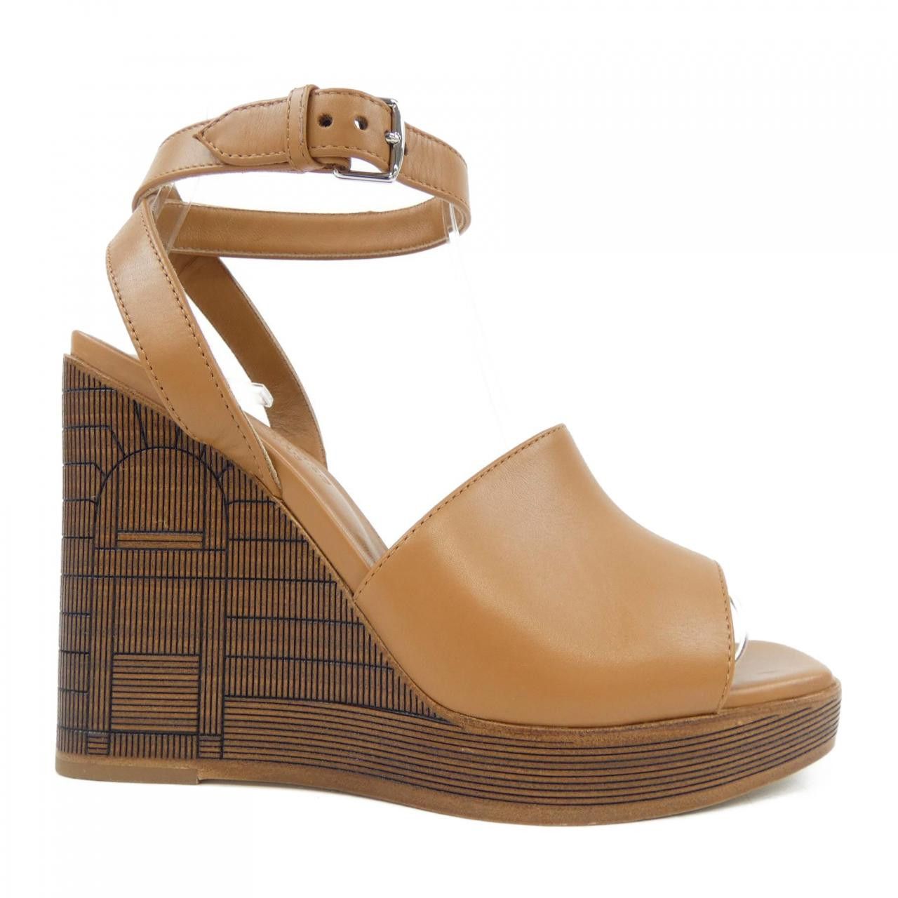Hermes Hermes Hermès Illustration95 Lambskin Sandals 36.5 Leather Shoes DUTY FREE for USA Size ONE SIZE - 1 Thumbnail