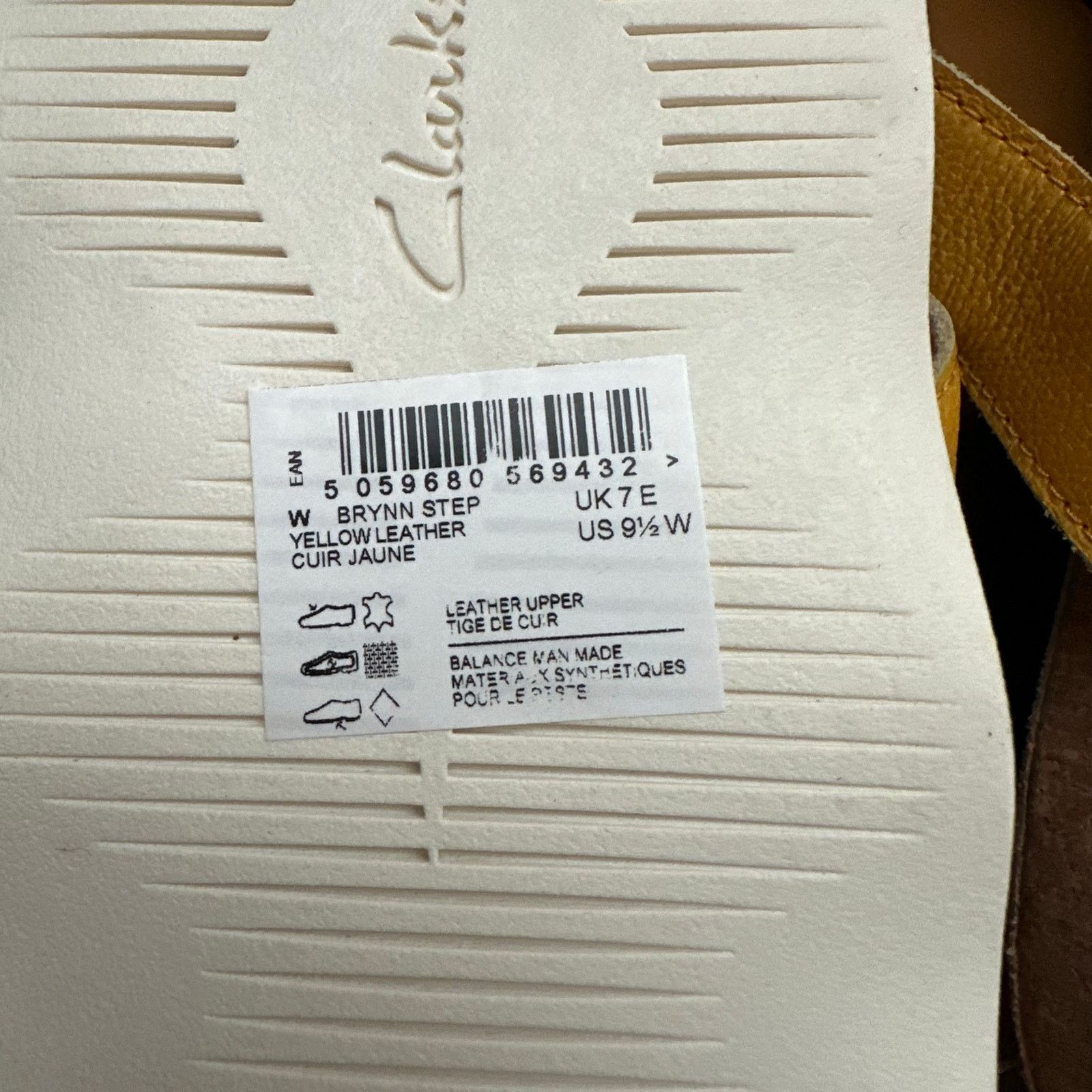 Clarks Clarks Brynn Step Women's Sandal Yellow Size 9.5 W WIDE NWOT Size US 9.5 / IT 39.5 - 7 Thumbnail