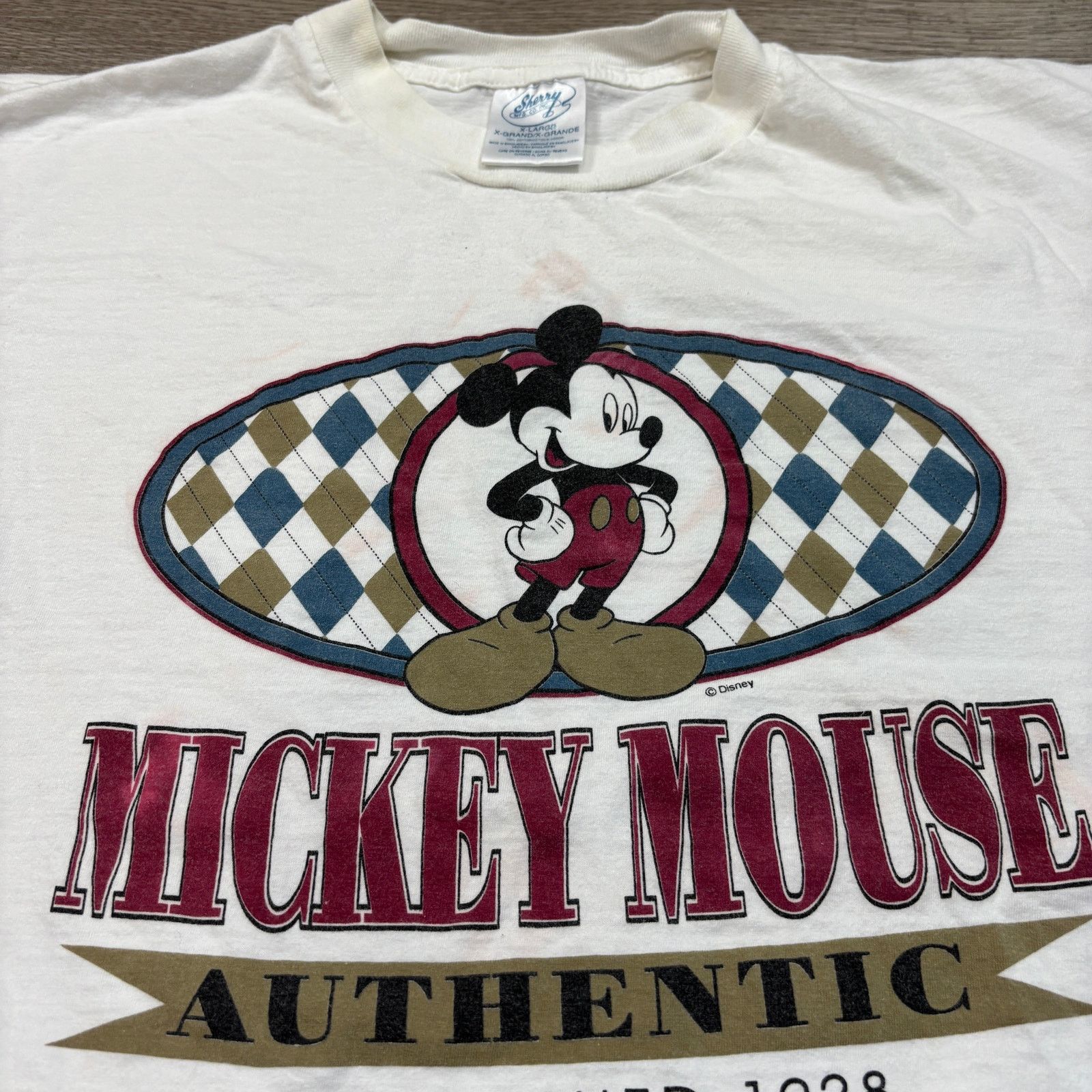 Disney × Vintage VTG 90s Disney Mickey Mouse Authentic Retro Shirt Men's XL Size US XL / EU 56 / 4 - 7 Thumbnail