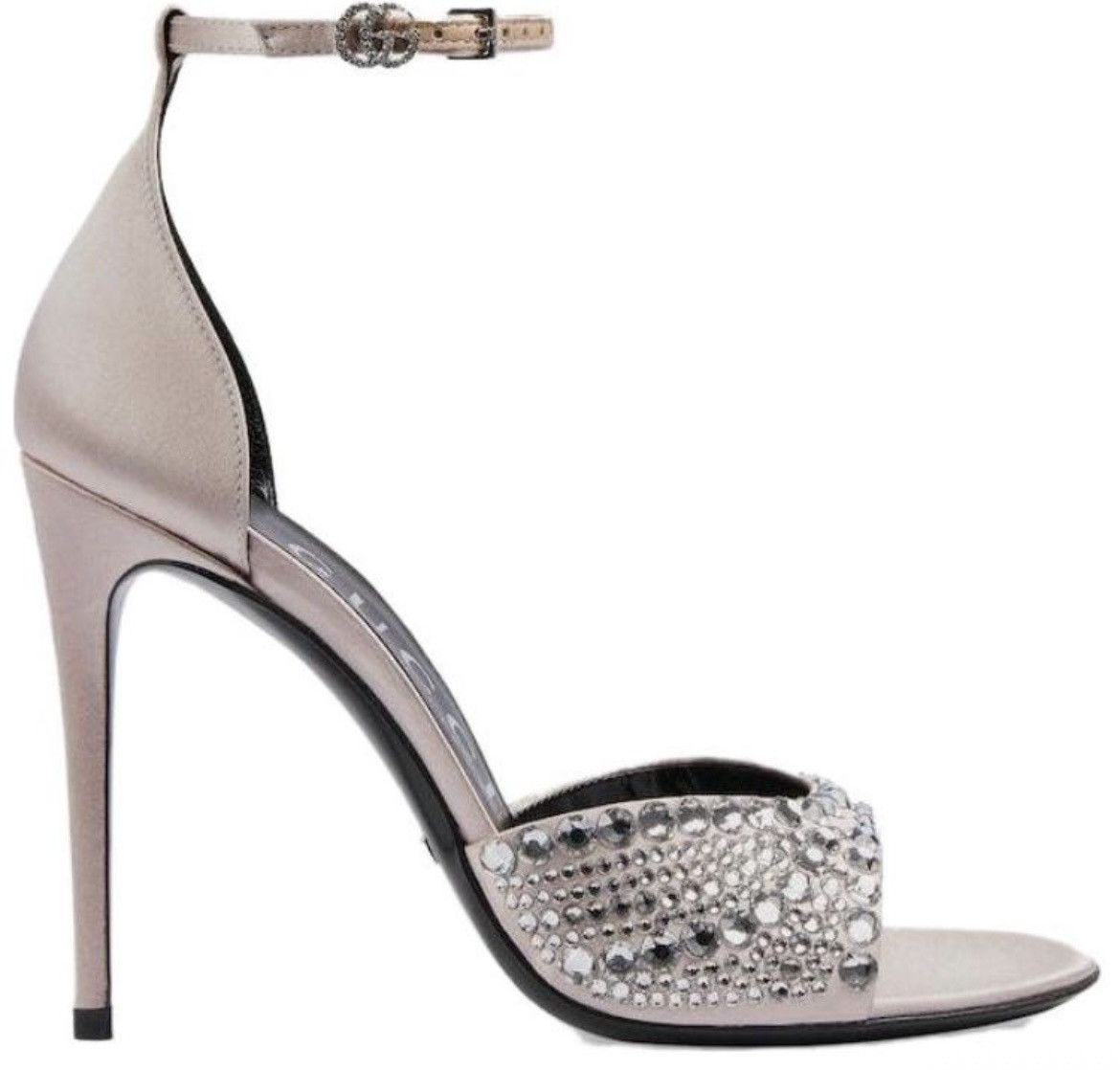 Gucci Gucci GG Crystal Satin Slide Raso Seta Malaga Kid Sandal Size US 9 / IT 39 - 2 Thumbnail