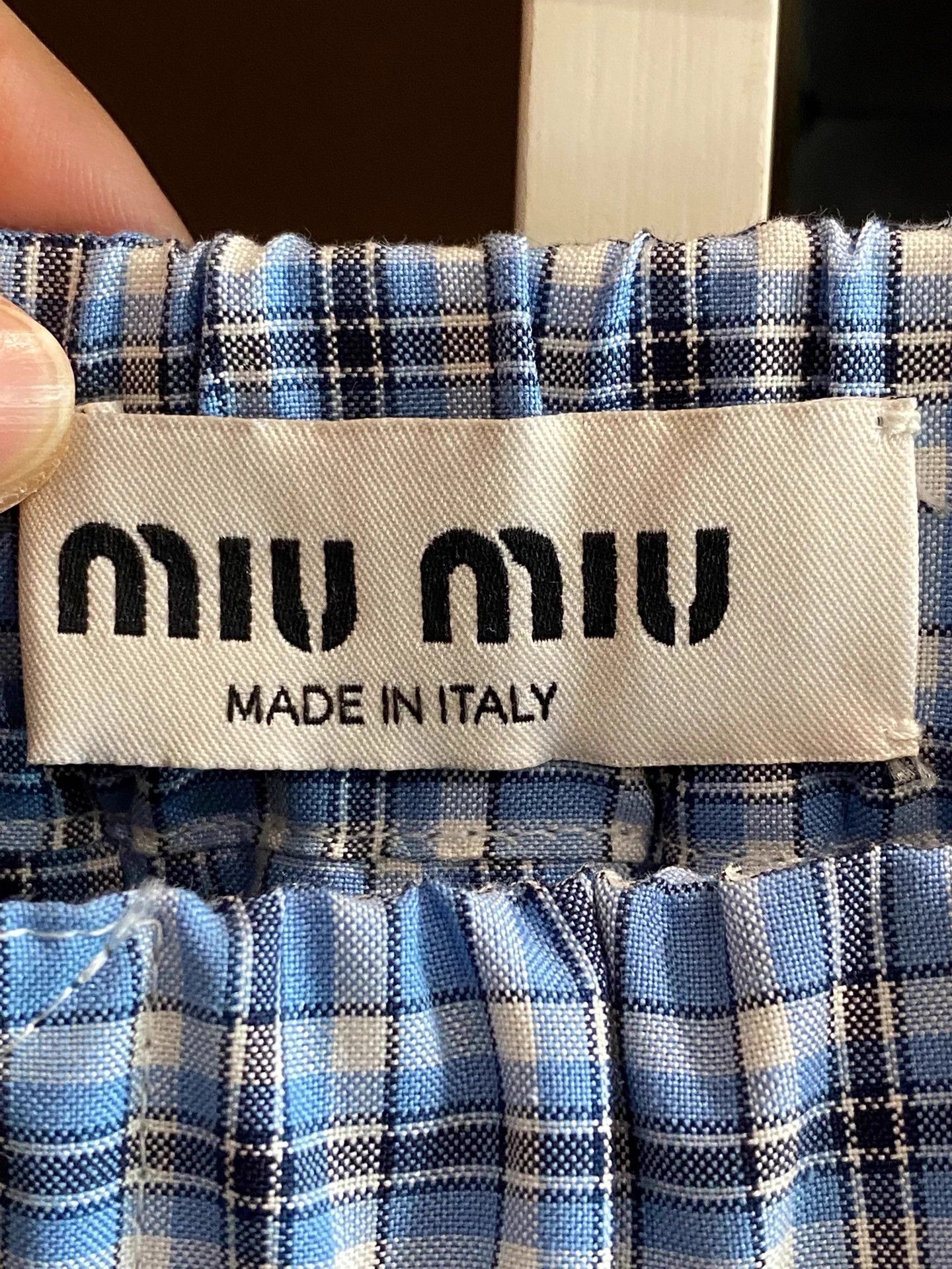 Miu Miu MIU MIU 24 Gingham Classic Preppy Skirt Size 24" / US 00 / IT 34 - 3 Thumbnail