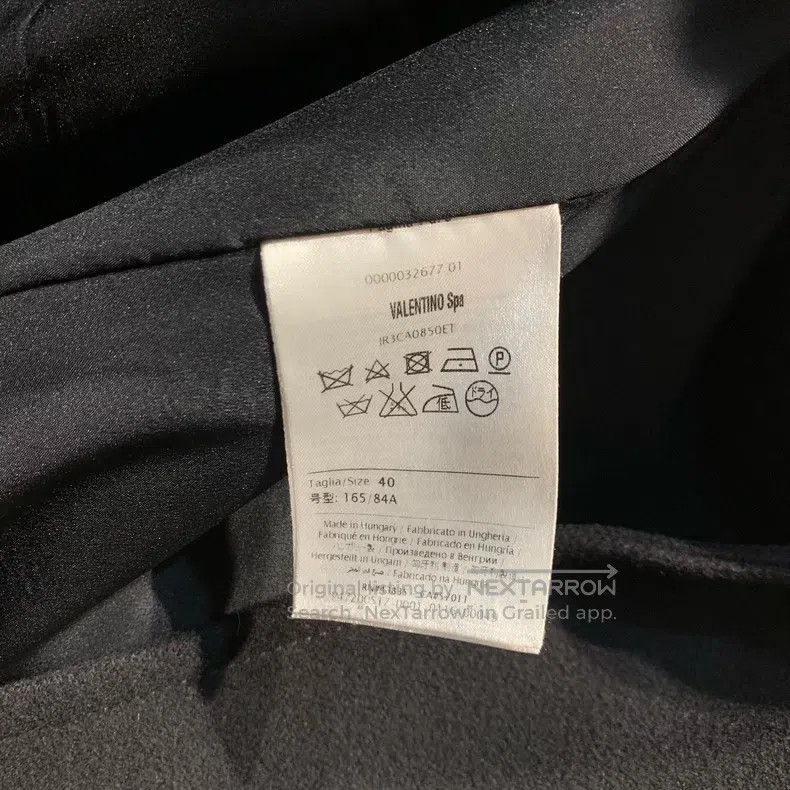 Valentino Valentino Black wool coat Size S / US 4 / IT 40 - 4 Thumbnail