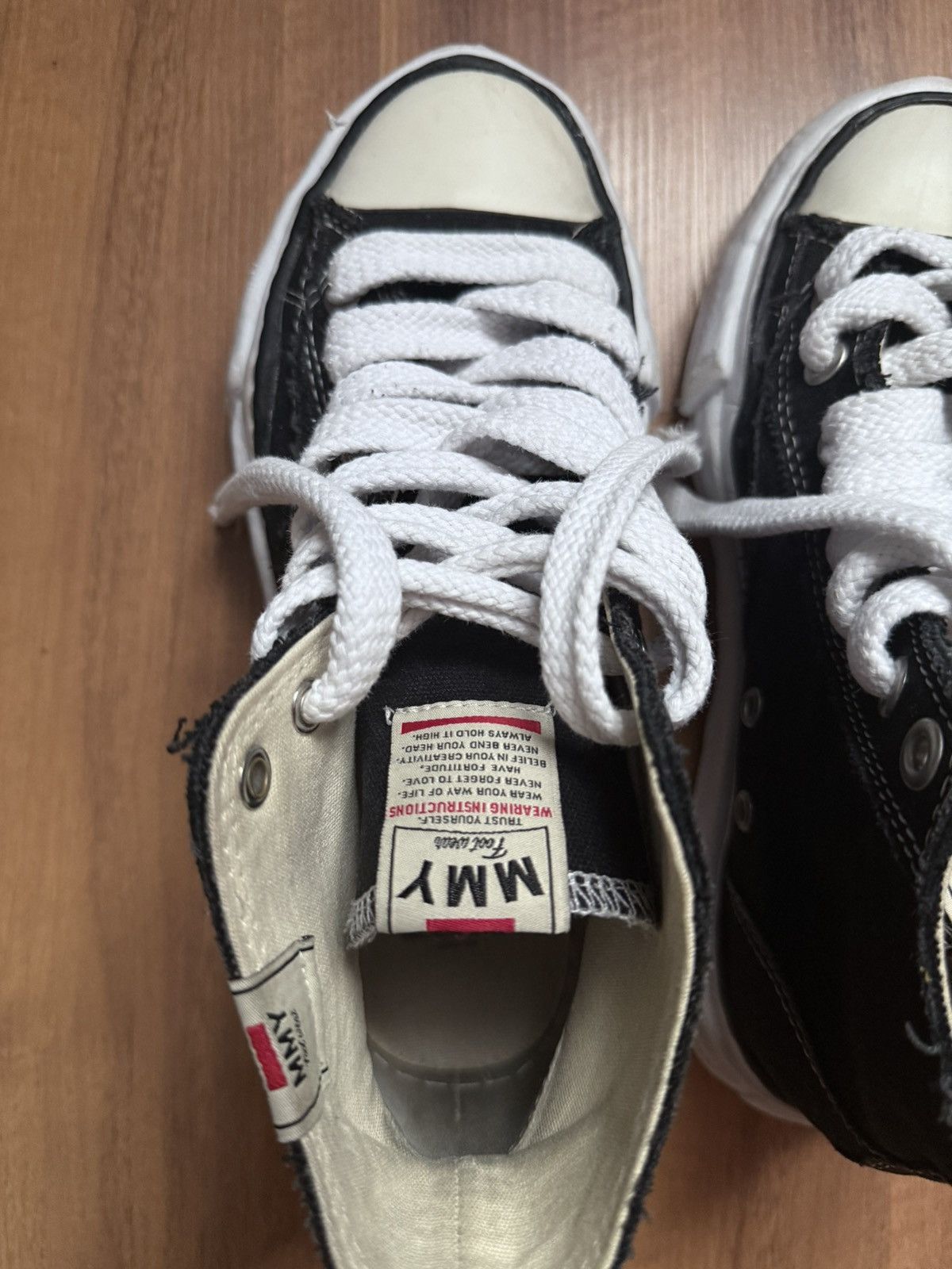 Maison MIHARA YASUHIRO MMY Maison Mihara Yasuhiro Peterson High Black Sneakers Size US 7.5 / EU 40-41 - 13 Thumbnail