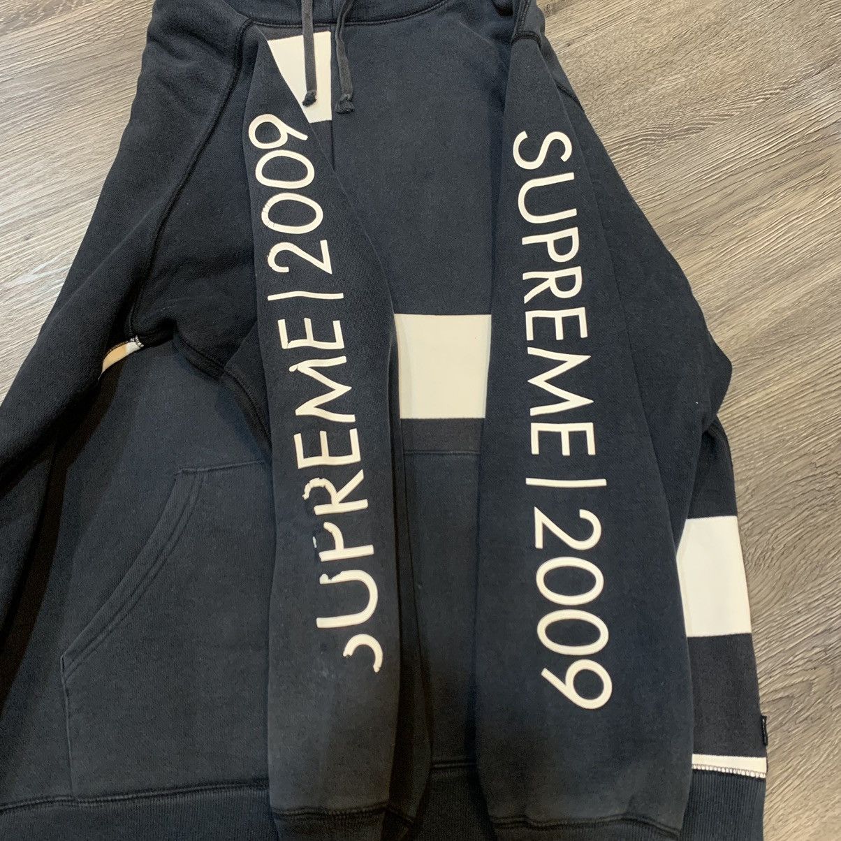 Supreme Supreme 2009 Block Stripe Sweat Hoodie Size US XL / EU 56 / 4 - 4 Thumbnail