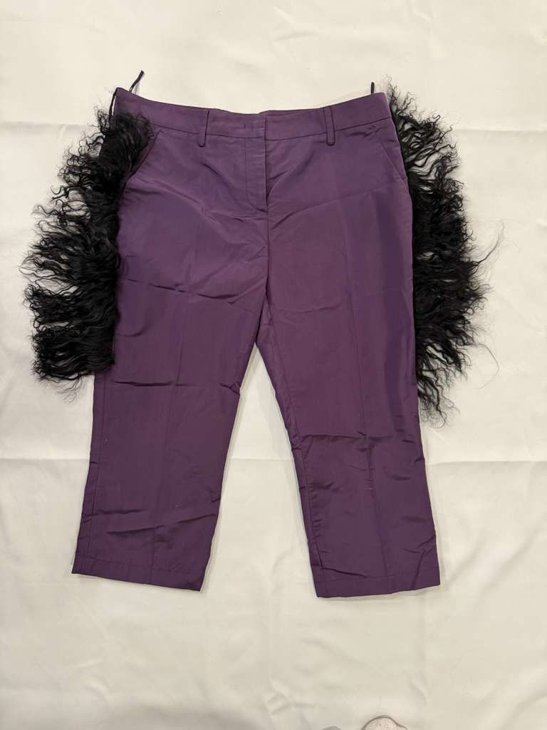 Other Purple pants with Real Mongolian fur Size US 32 / EU 48 - 5 Thumbnail