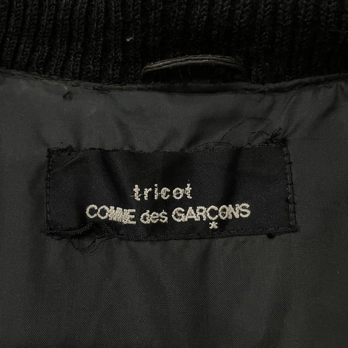Comme des Garcons Tricot Comme Des Garcons Bomber Leather Jacket Size US M / EU 48-50 / 2 - 18 Thumbnail