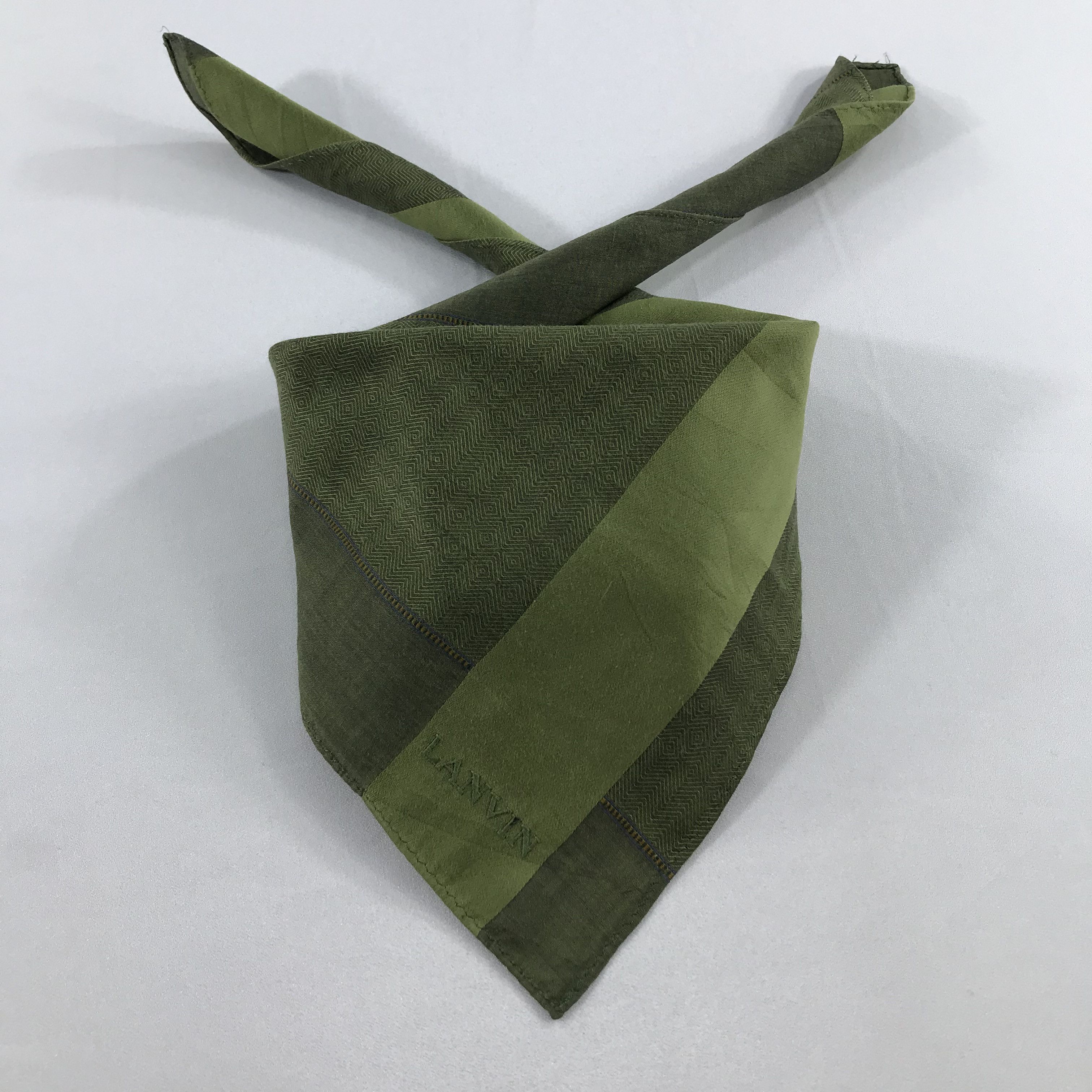 Lanvin × Vintage Lanvin Bandana / Handkerchief / Neckerchief - S2052 Size ONE SIZE - 3 Thumbnail