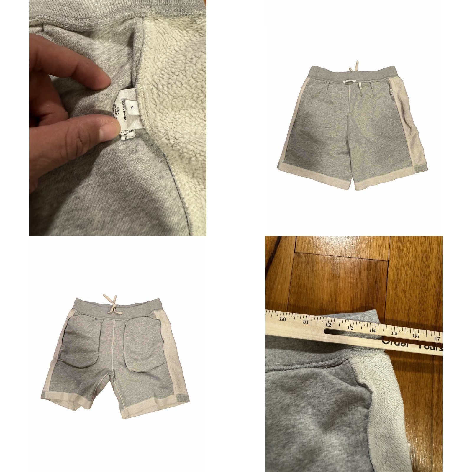 Helmut Lang VINTAGE Helmut Lang Women’s Grey and White (Vapor Heather) Shorts Size S 2021 Gray/White Cotton Sweat Pocketed Size 28" / US 6 / IT 42 - 8 Thumbnail