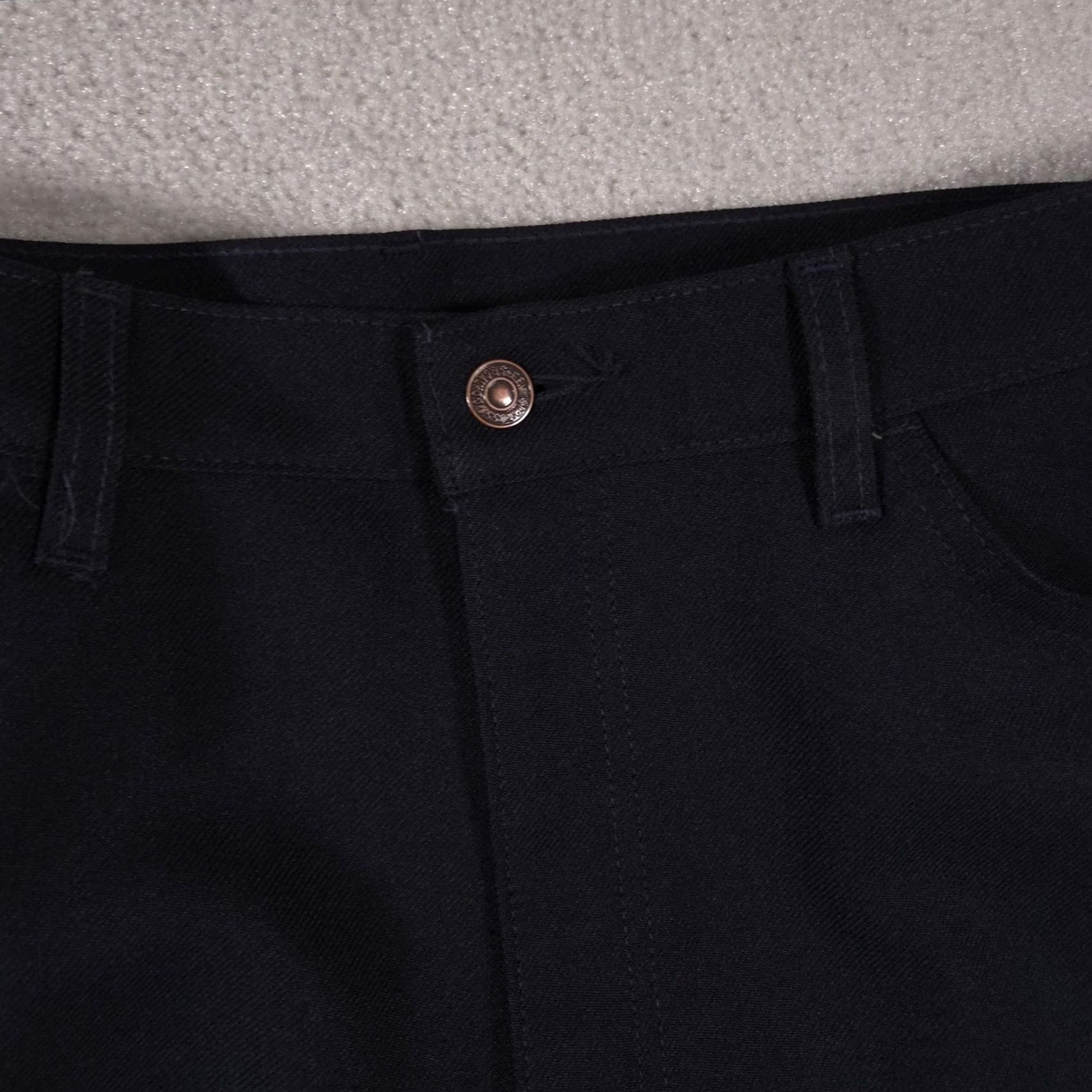 Levi's Levi's Pants Mens 40 Cotton Polyester Dress Slacks Navy Blue Straight Front Zip Pockets 40x30 Regular Size US 40 / EU 56 - 5 Thumbnail