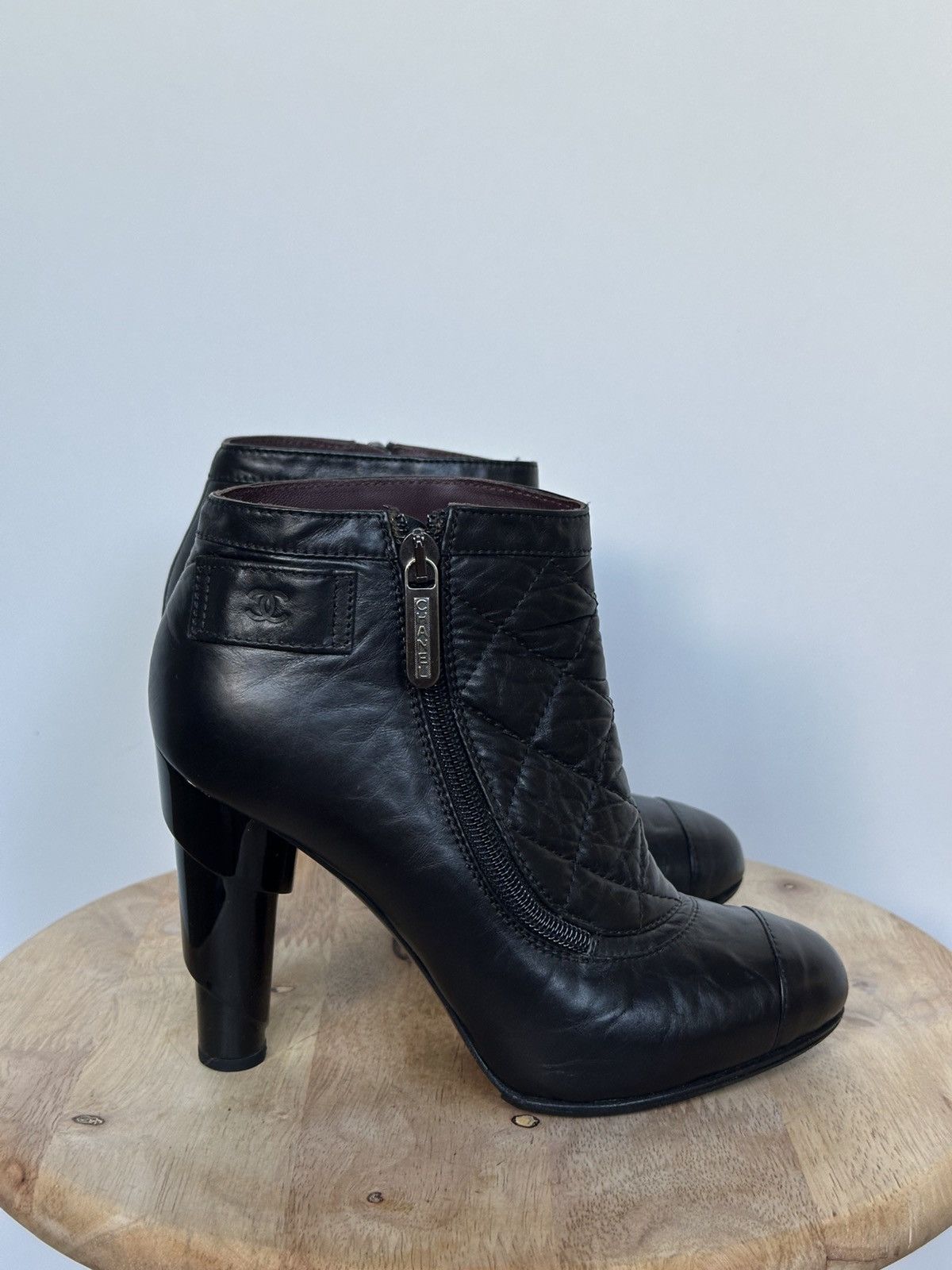 Chanel Chanel Mademoiselle quilted ankle boots with box Size US 6 / IT 36 - 4 Thumbnail