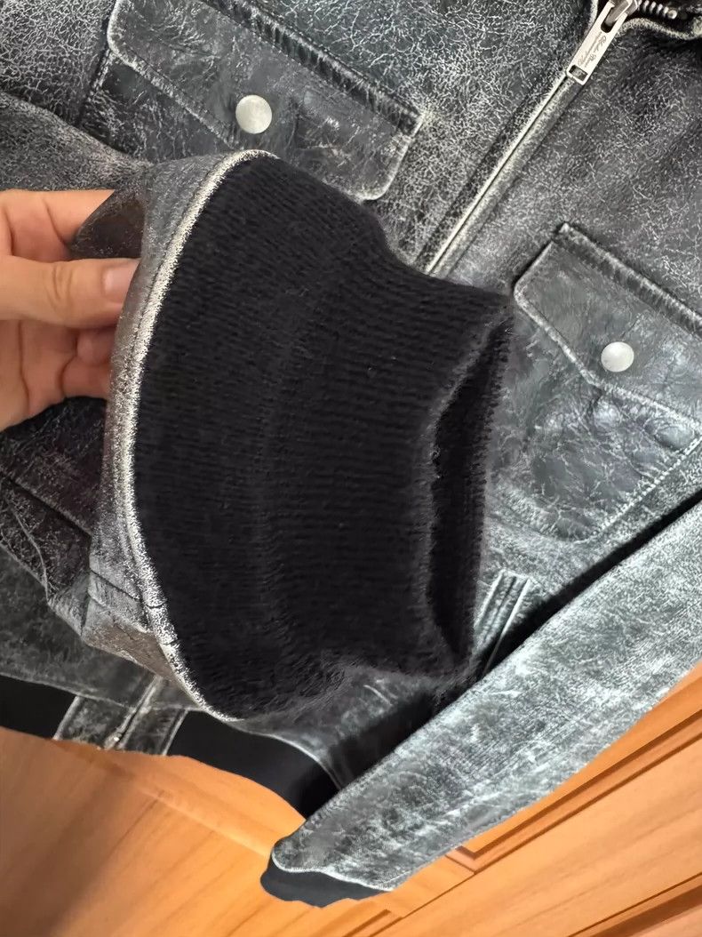 Undercover undercover 17 aw crack leather jacket 2502-Nextarrow Size US L / EU 52-54 / 3 - 6 Thumbnail