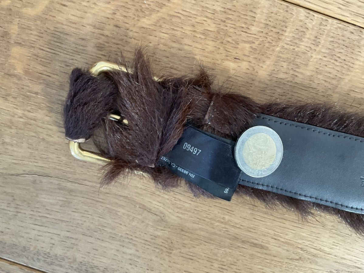 Prada Prada FW17 Ponyhair Belt Brown Size 34 - 5 Thumbnail